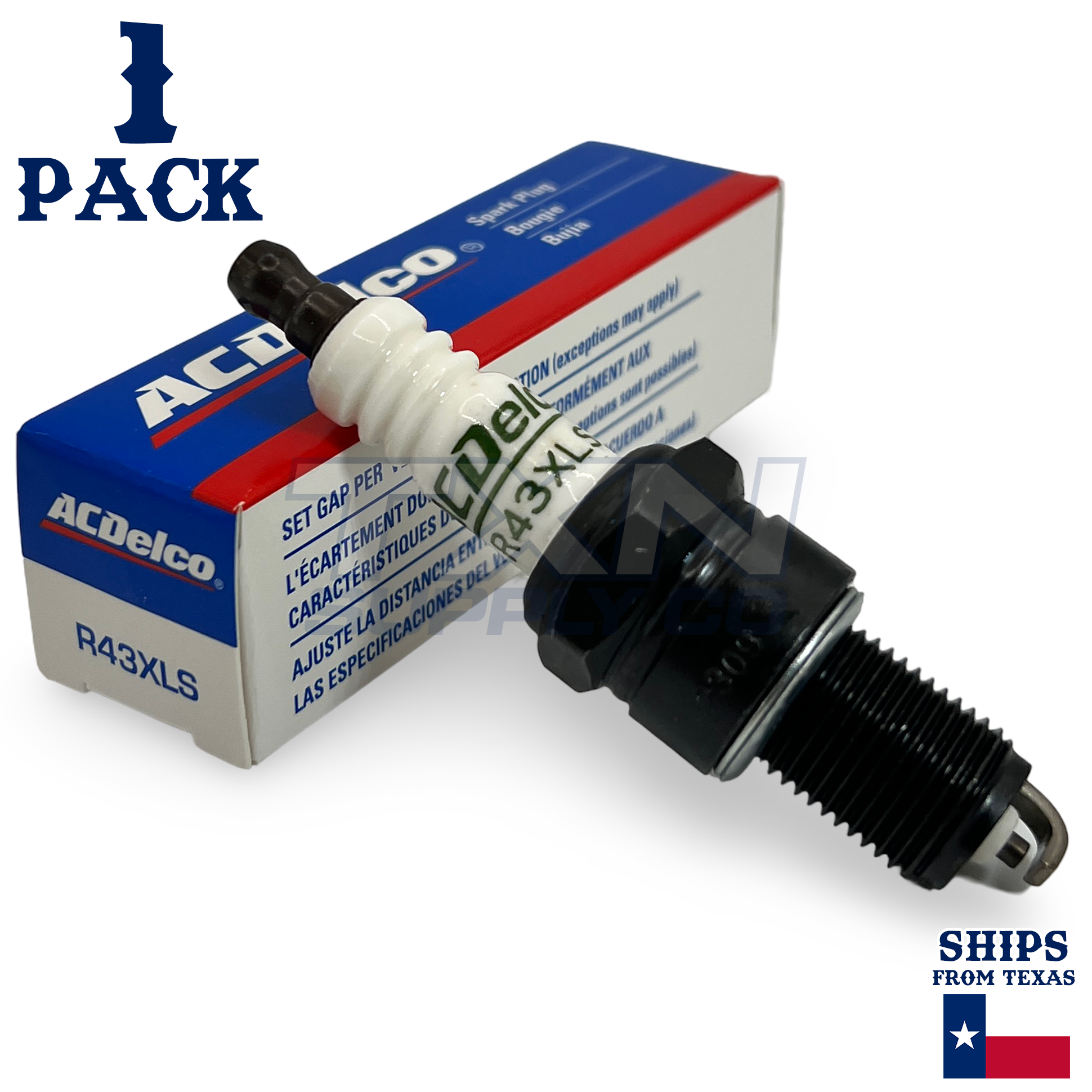 1 Pack Genuine GM ACDelco Spark Plug R43XLS - Image 1