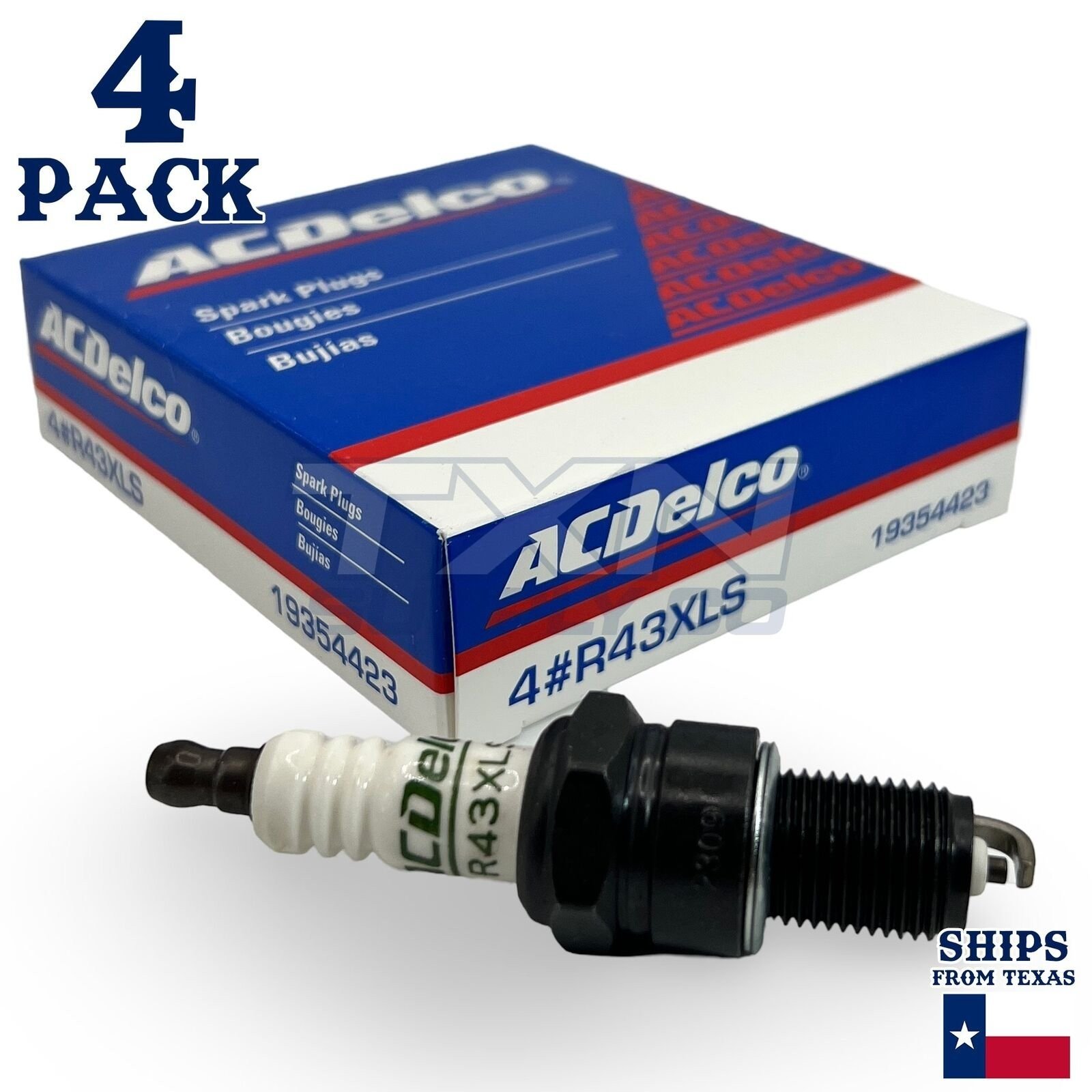 4 Pack ACDelco Standard Spark Plugs 1997-2000 for Ford Econovan 2.0L - Image 1