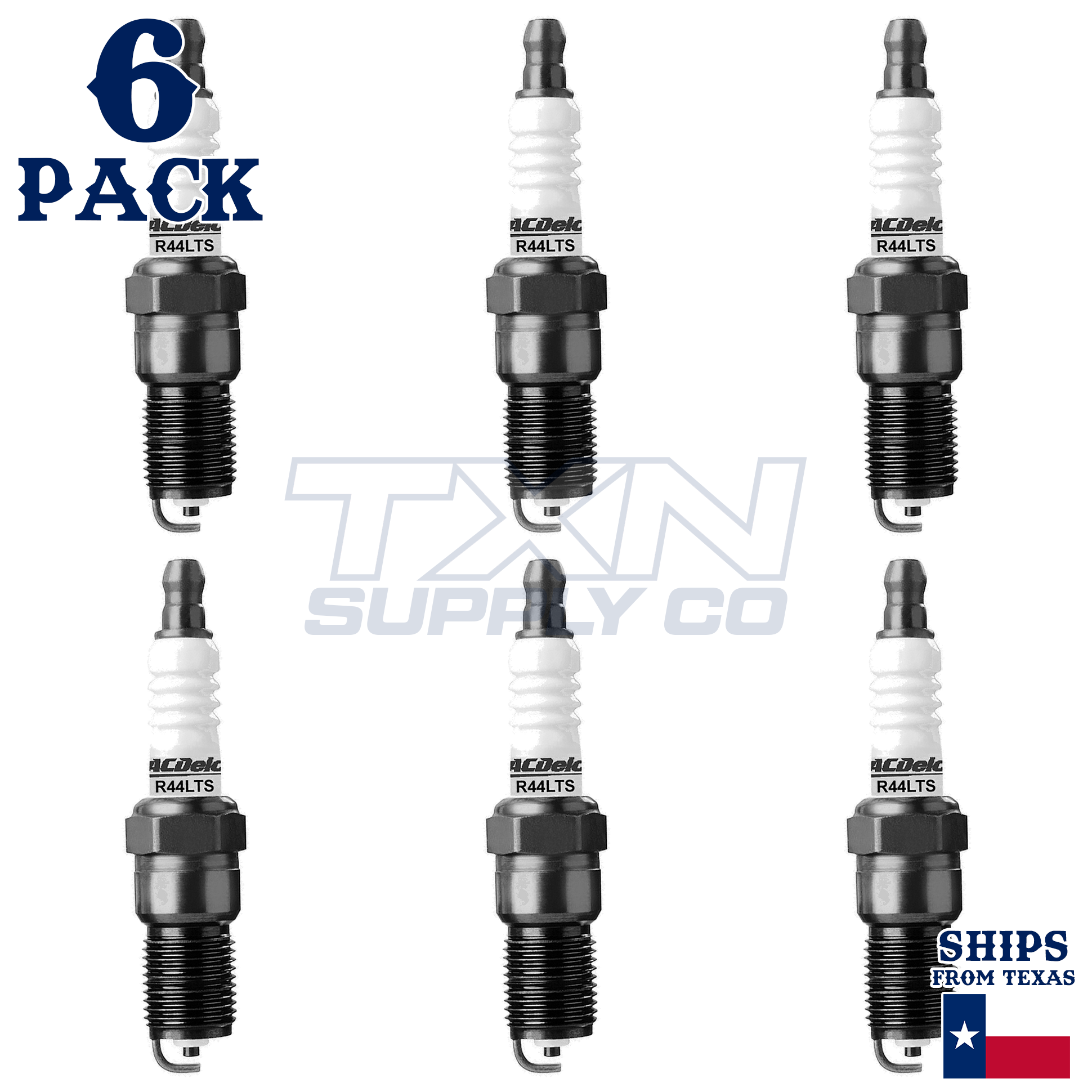 ACDelco R44LTS Copper Spark Plug - 6 Pack - 19354420 GM OEM - Image 2