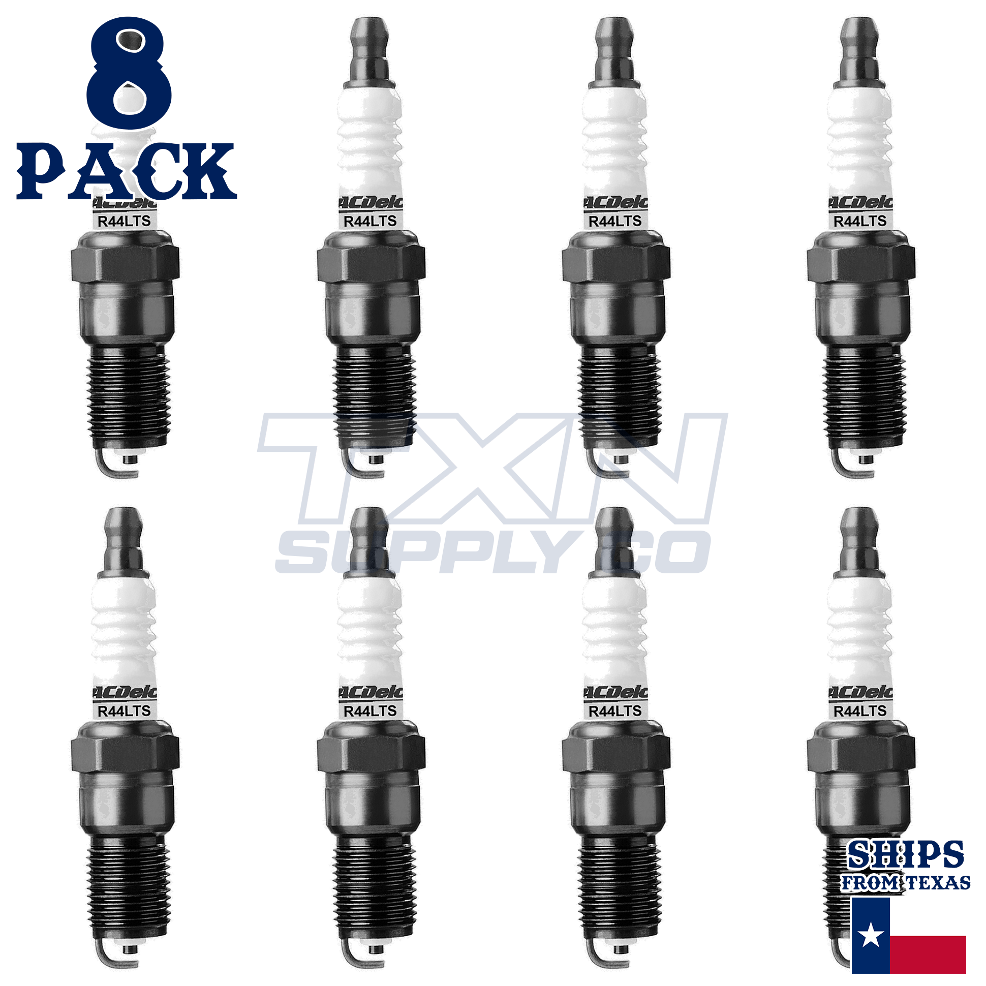 ACDelco R44LTS Copper Spark Plug - 8 Pack - 19354420 GM OEM - Image 2