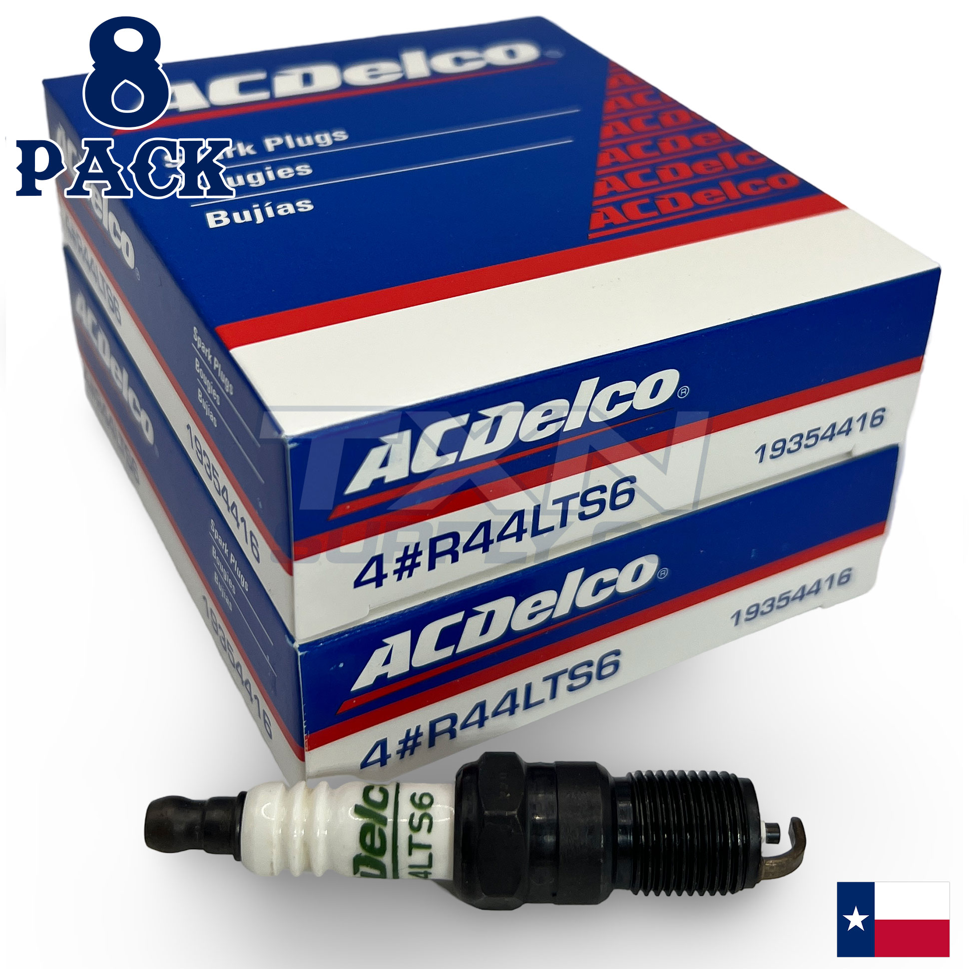 8 Pack ACDelco Standard Spark Plugs 1993 for Pontiac Firebird Formula 5.7L - Image 1
