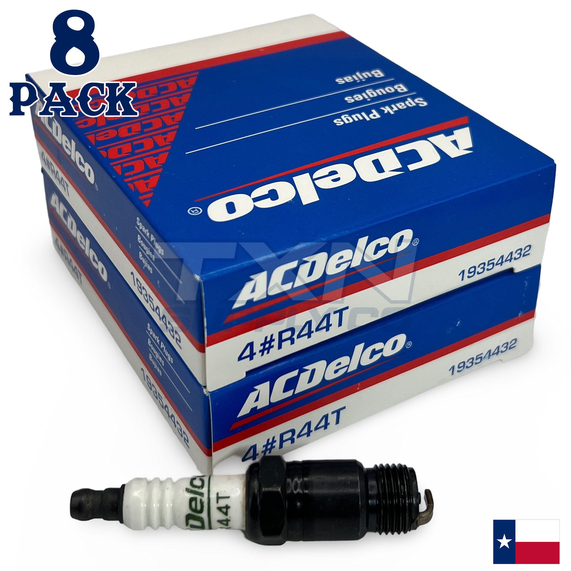 ACDelco R44T Copper Spark Plug - 8-Pack - Image 1