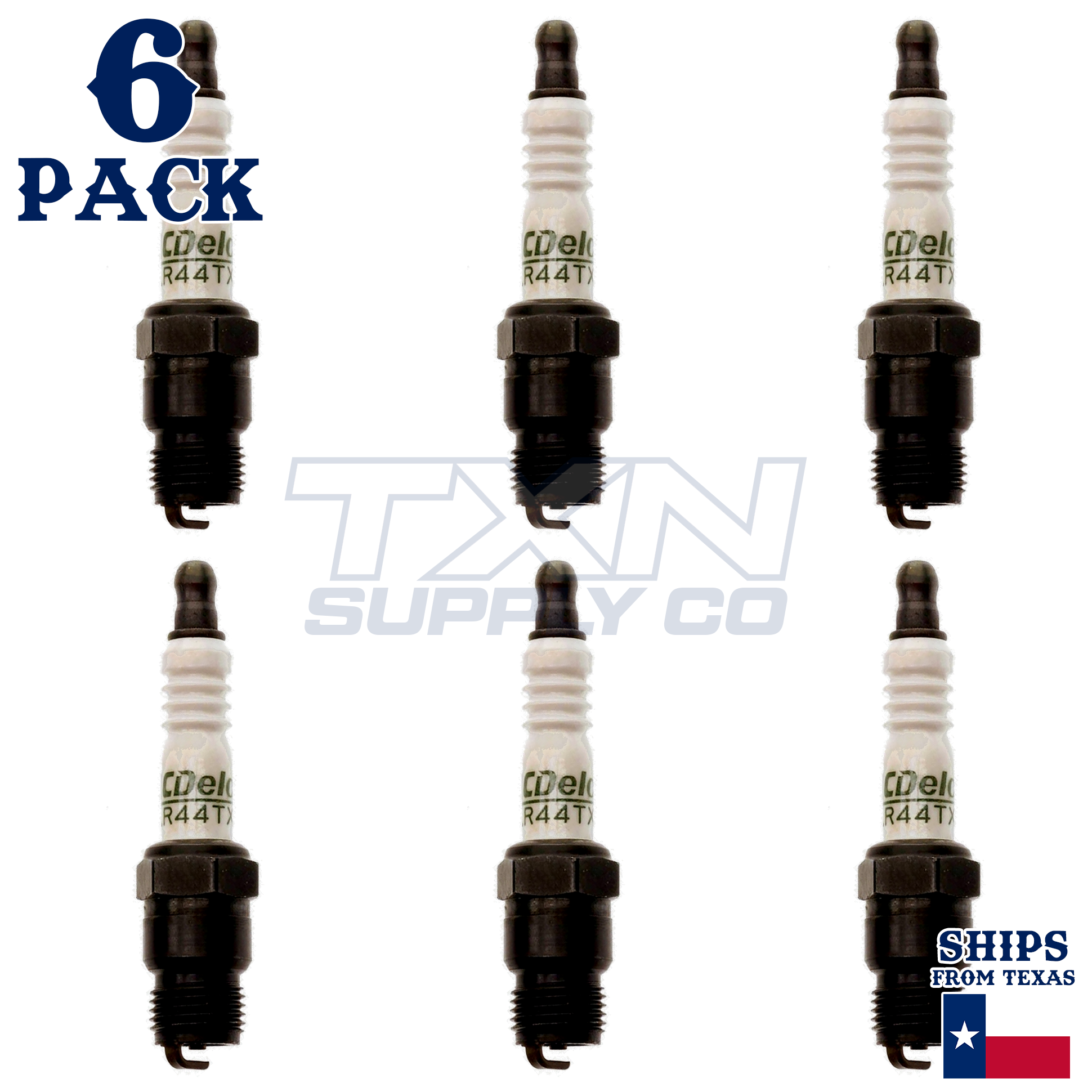 6 Pack Genuine GM ACDelco Spark Plugs R44TX - Image 1