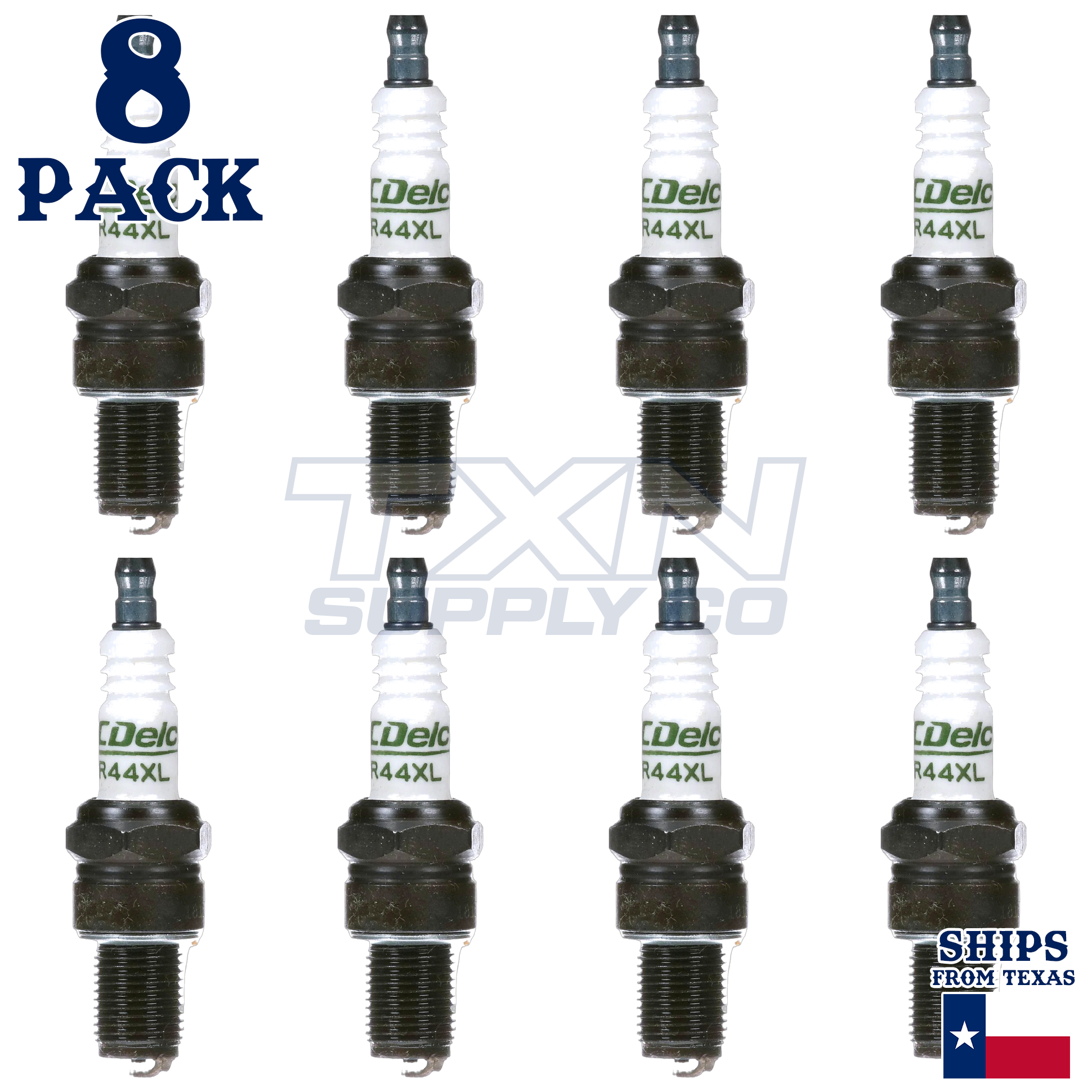 1965-1969 Chevrolet C20 Pickup 4.8L ACDelco Spark Plugs - 8 Pack - Image 1