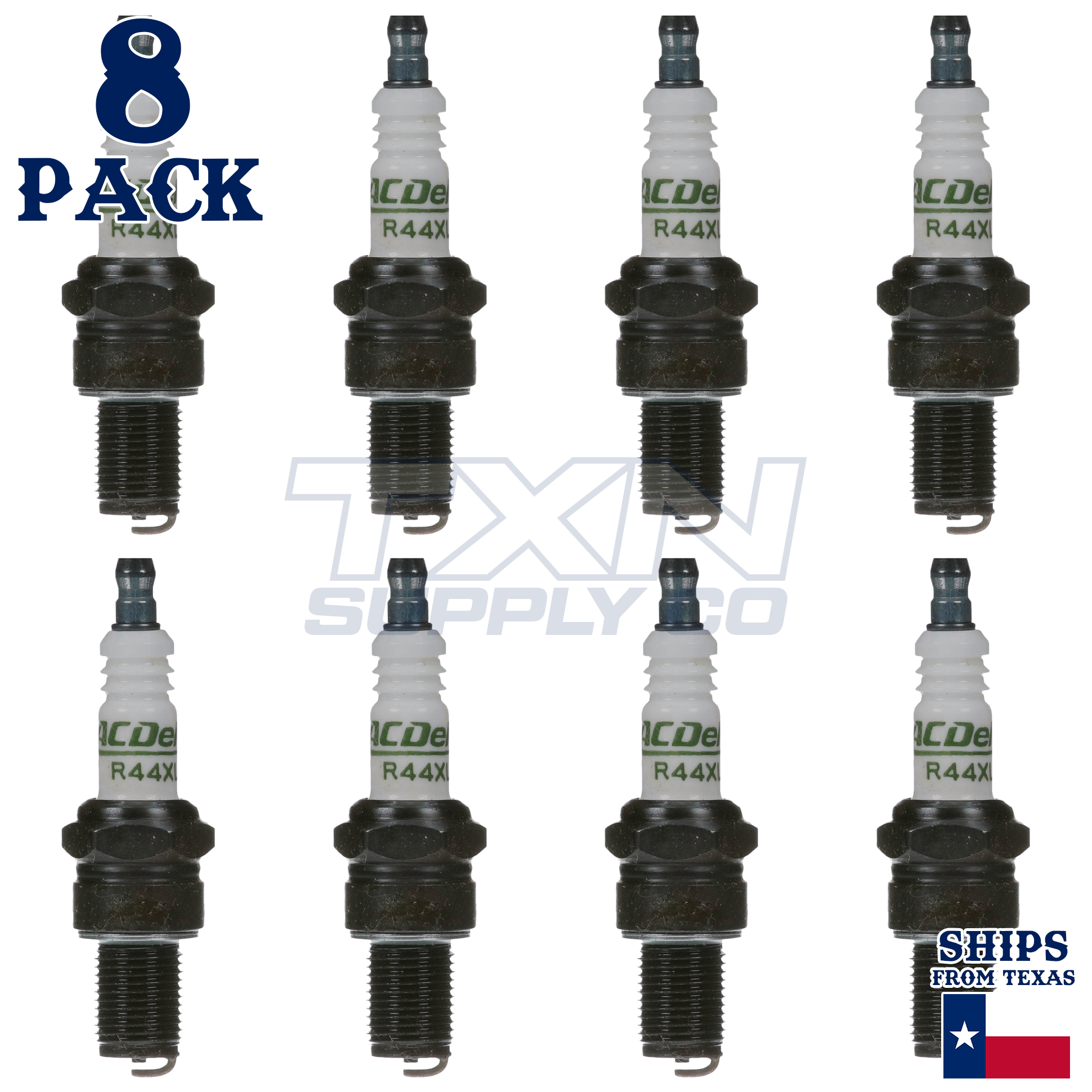 ACDelco R44XL Spark Plugs 8 Pack - Image 1