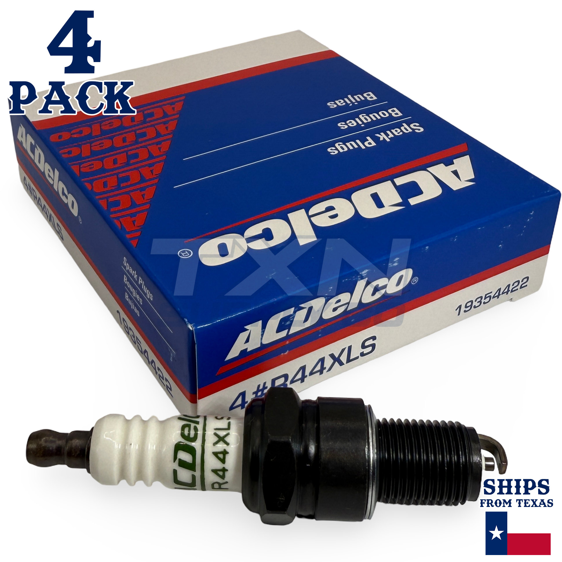 ACDelco R44XLS Copper Spark Plug - 4 Pack - 19354422 GM OEM
