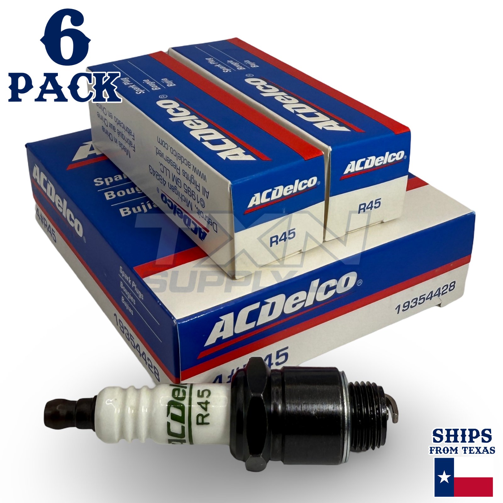 ACDelco GM R45 Conventional Spark Plug - 6 Pack