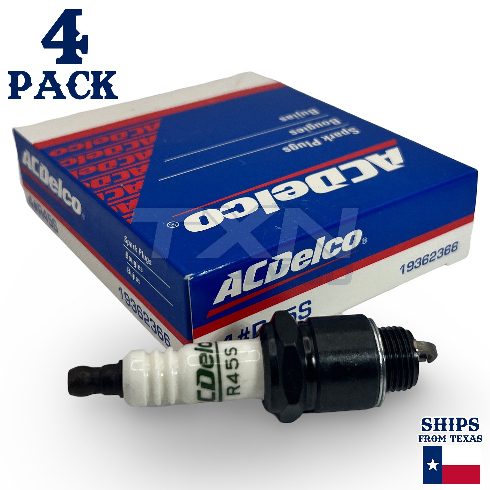 4 Pack Genuine GM ACDelco R45S Spark Plugs 19362366 - Image 1