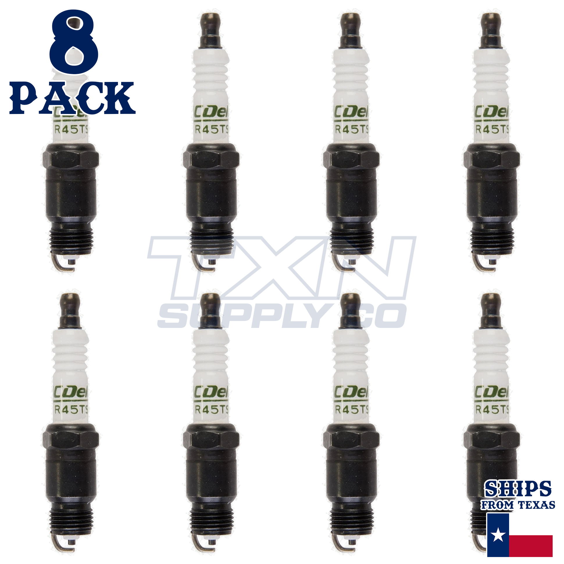 1981-1991 Pontiac Firebird 5.0L ACDelco Spark Plugs - 8 Pack - Image 2