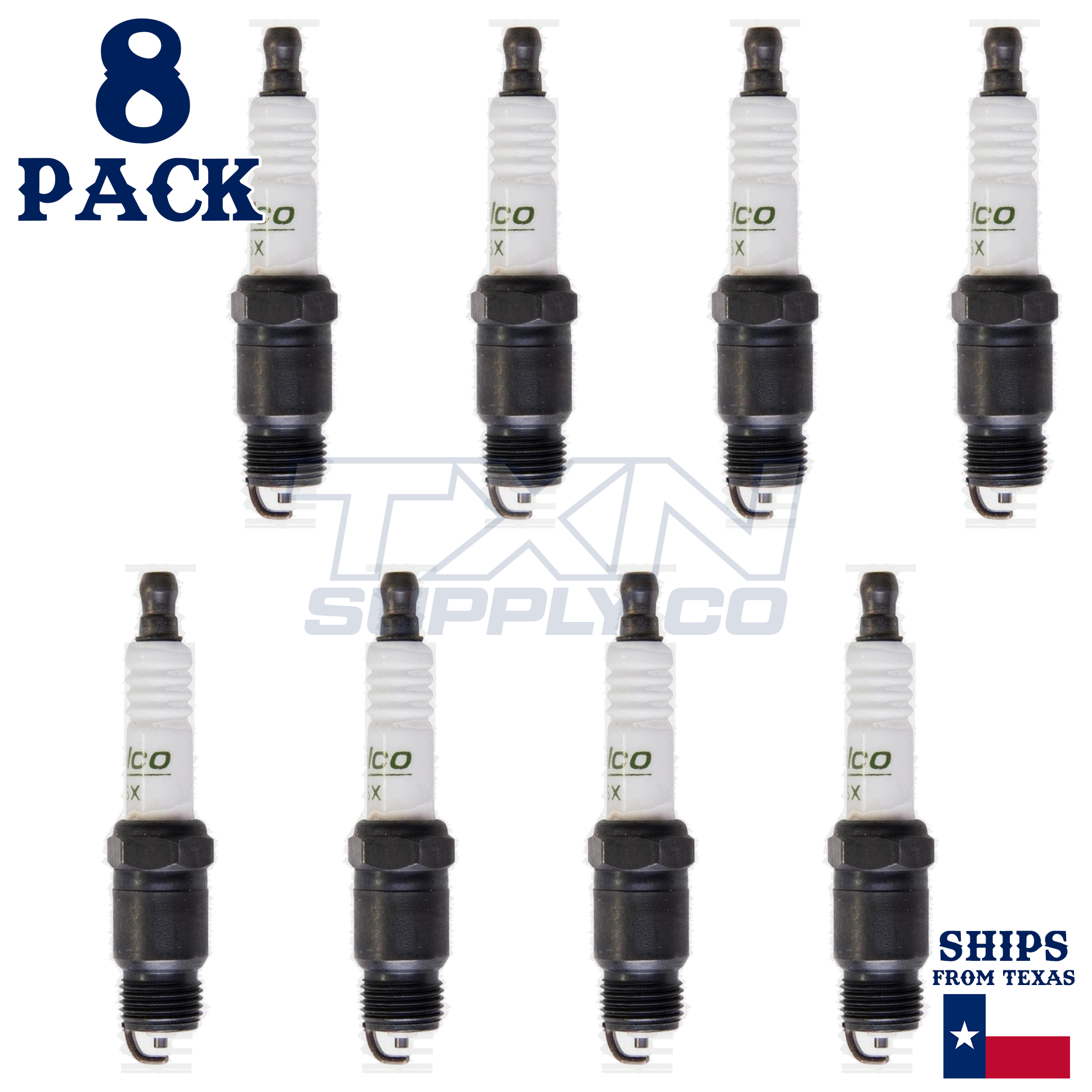 ACDelco R45TSX Copper Spark Plug - 8 Pack - 19354430 GM OEM - Image 2
