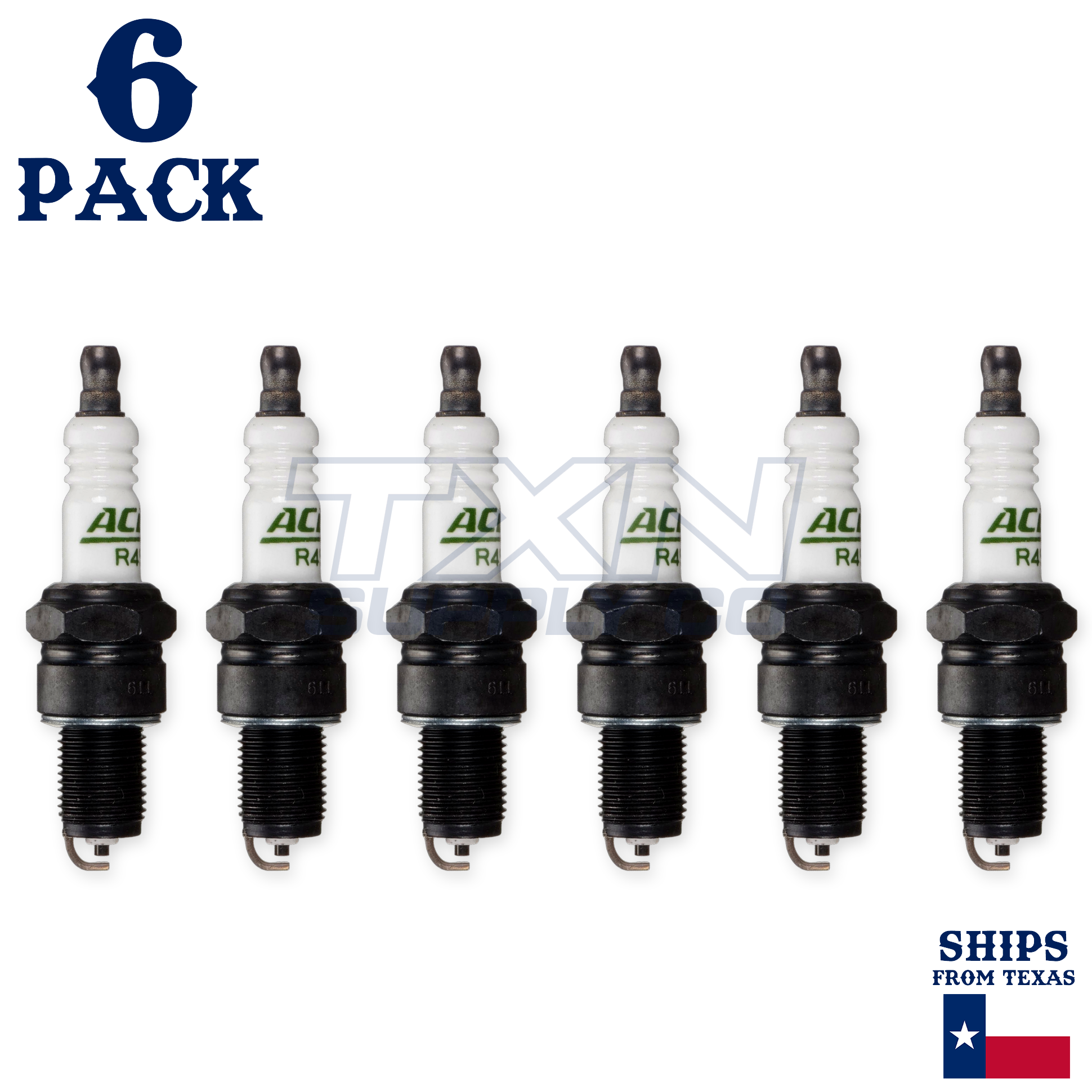 ACDelco R45XLS Copper Spark Plug - 6 Pack - 19382850 GM OEM - Image 2