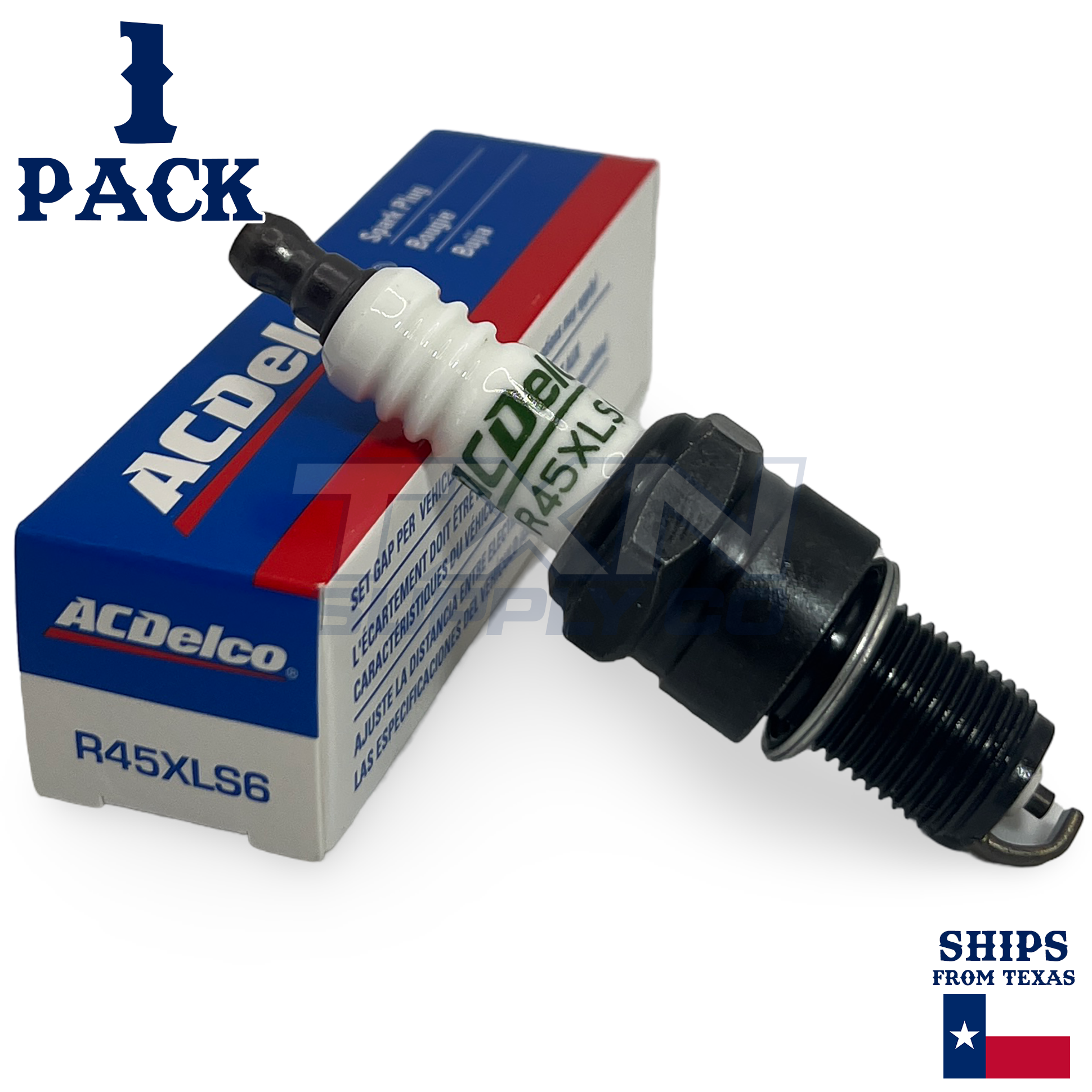 1 Pack Genuine GM ACDelco Spark Plugs R45XLS6 - Image 1