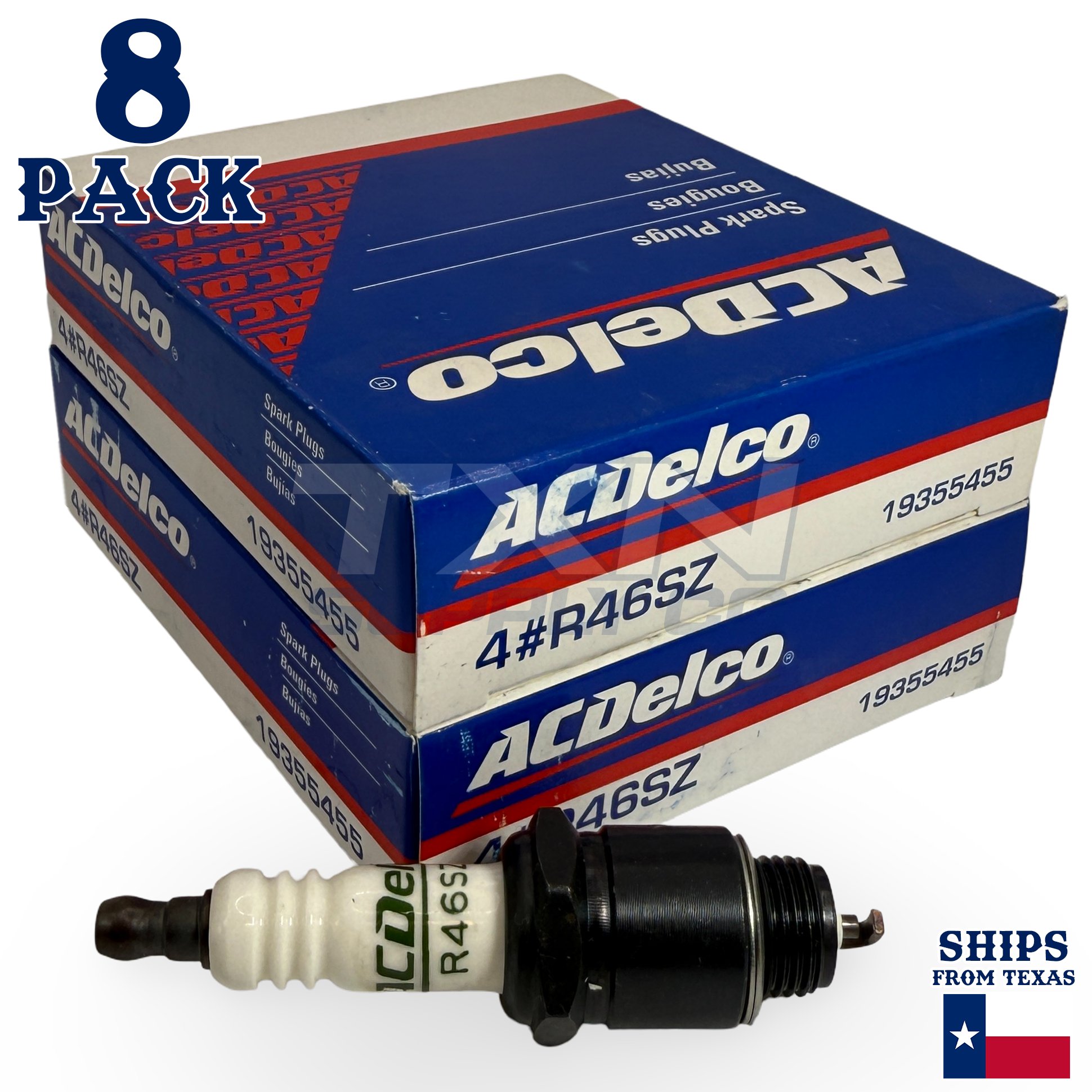 ACDelco R46SZ Copper Spark Plug - 8 Pack - 19355455 GM OEM - Image 2