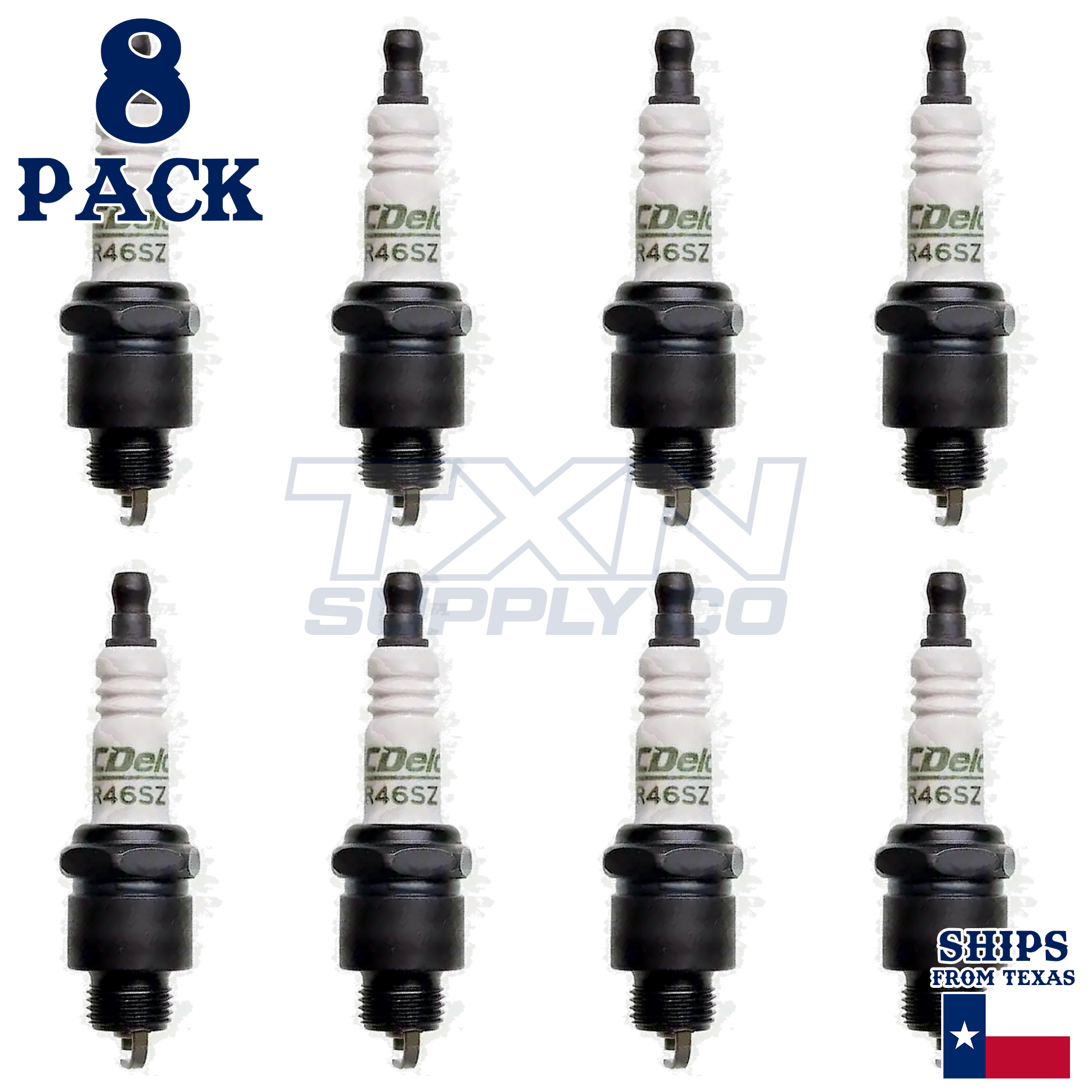 ACDelco R46SZ Copper Spark Plug - 8 Pack - 19355455 GM OEM - Image 2