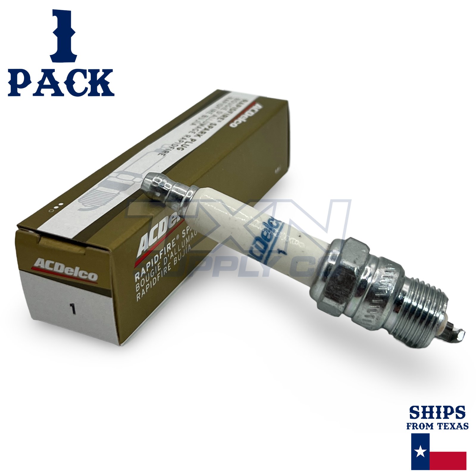 1 Pack Genuine GM ACDelco RAPIDFIRE #1 Platinum Spark Plug - Image 1