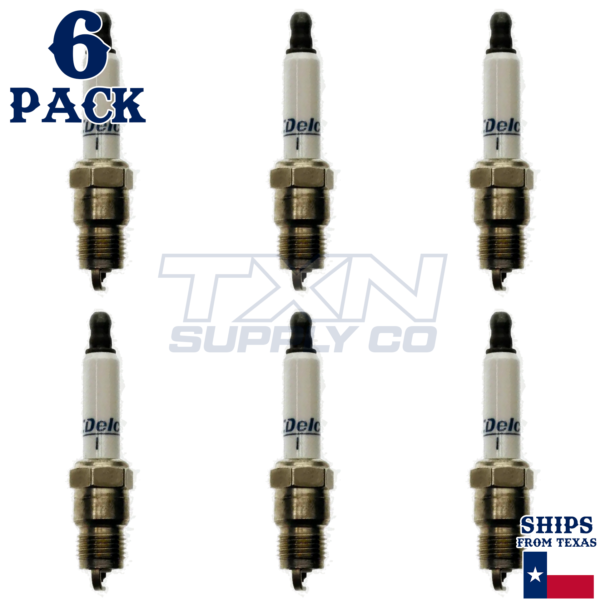 1982-1985 Buick Century 3.0L ACDelco Spark Plugs - 6 Pack - Image 1
