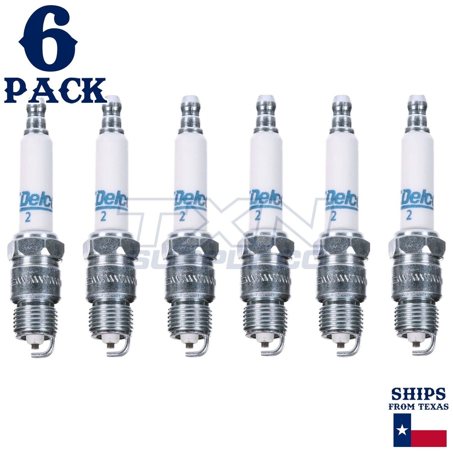 6 Pack GM ACDelco #2 RAPIDFIRE Platinum Spark Plugs 19307138 - Image 2