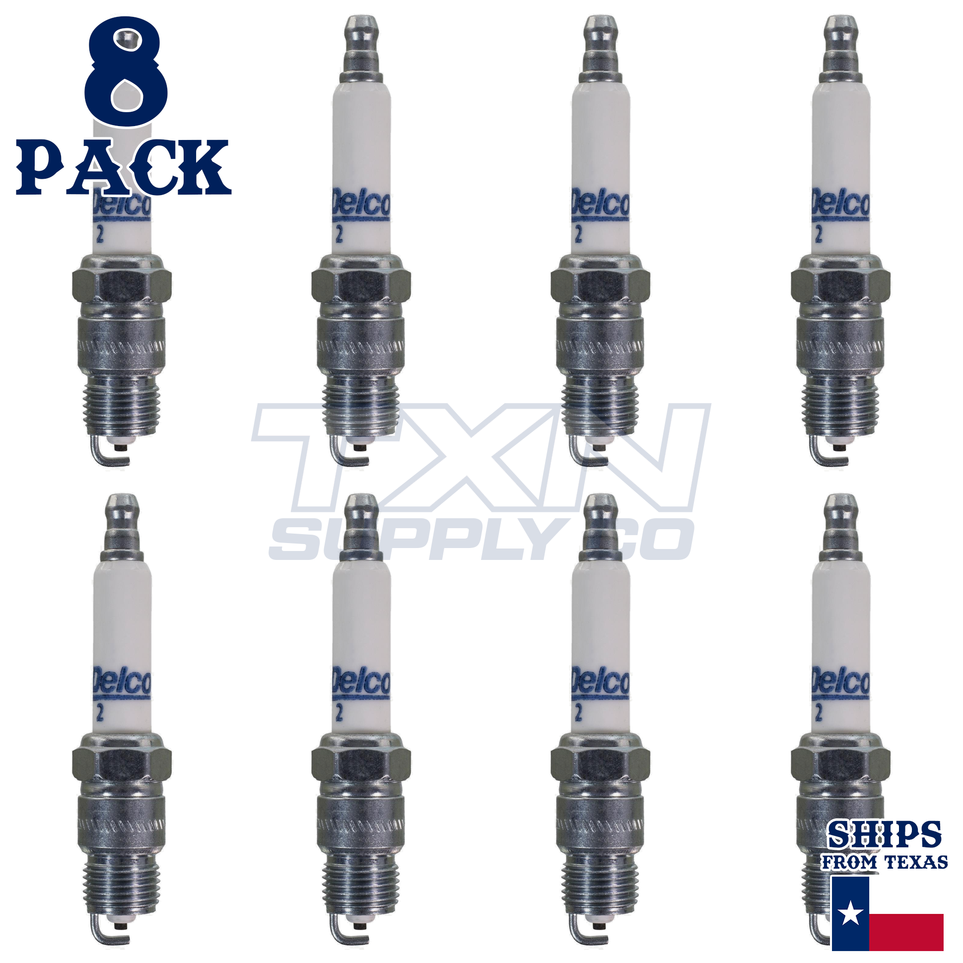 8 Pack GM ACDelco #2 RAPIDFIRE Platinum Spark Plugs 19307138 - Image 1