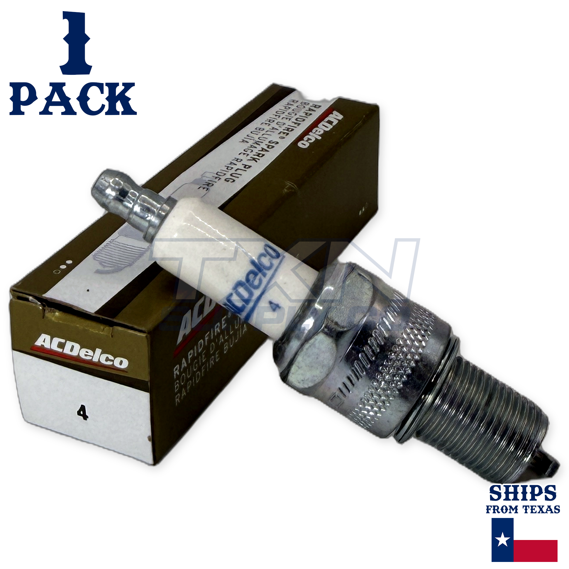 1 Pack GM ACDelco RAPIDFIRE #4 Platinum Spark Plugs 19307141 - Image 1