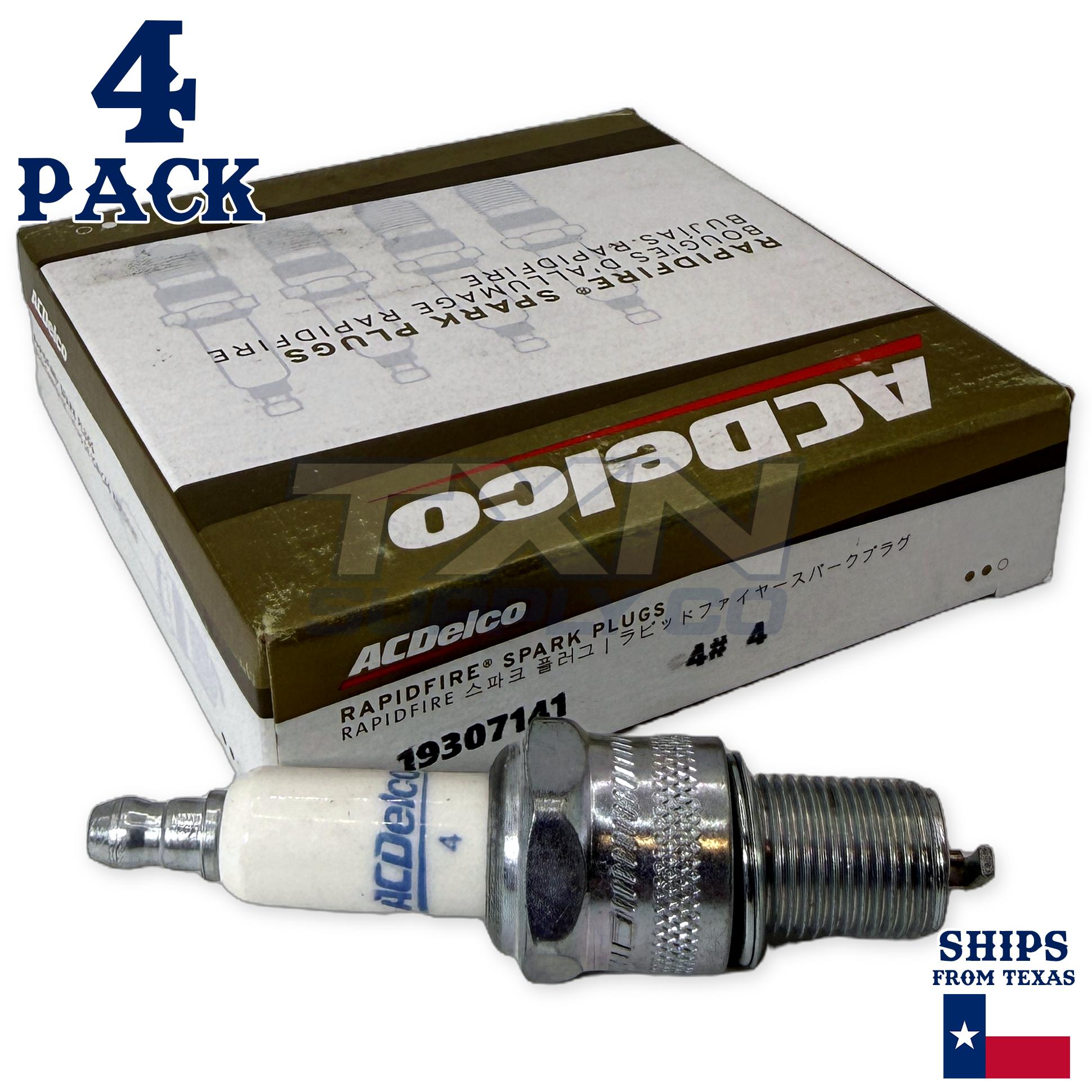 4 Pack ACDelco Platinum Spark Plugs 1990-1992 for Ford Capri 1.6L - Image 1