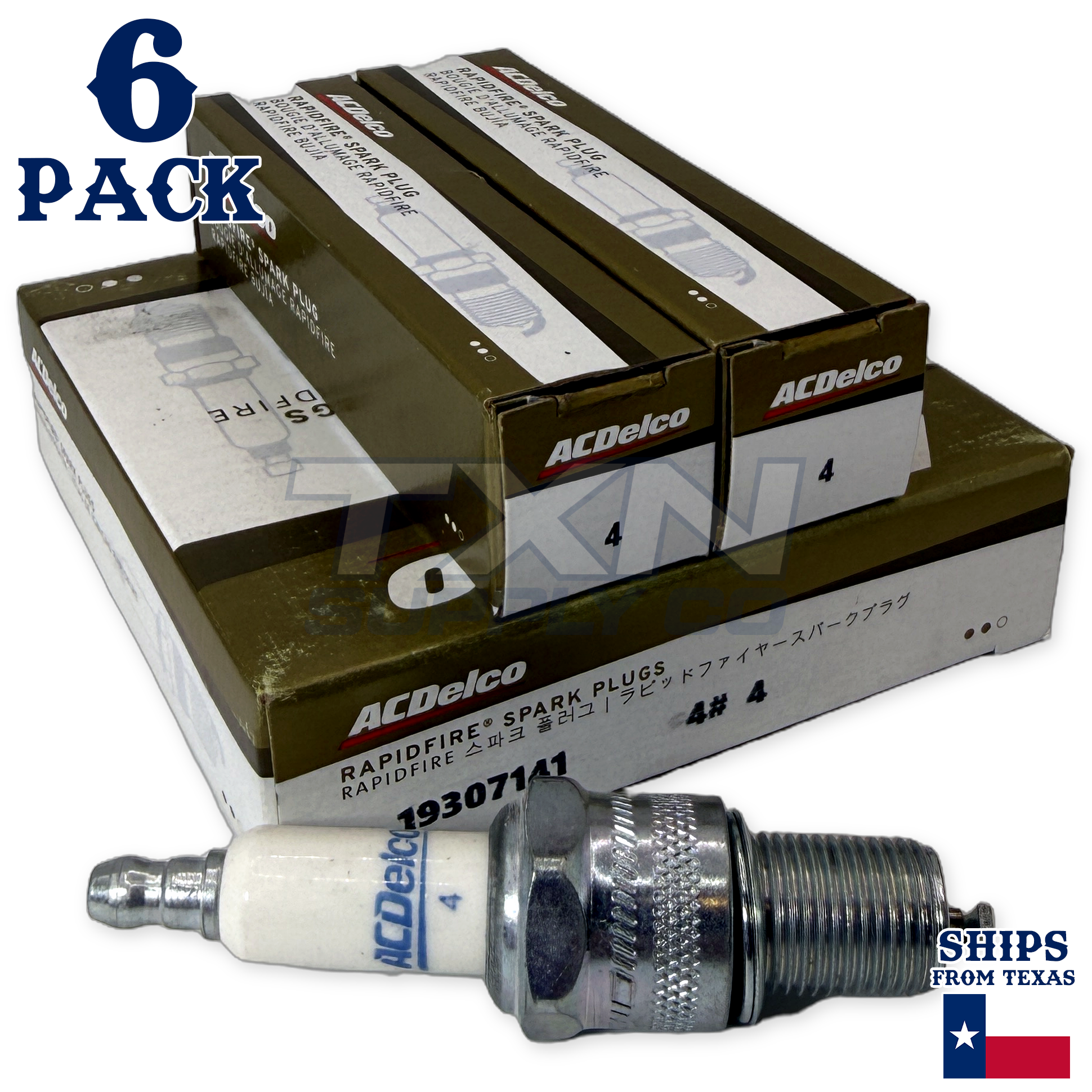 6 ACDelco Platinum Spark Plugs 1993-1996 for Ford Falcon Ute Longreach 4.0L - Image 1