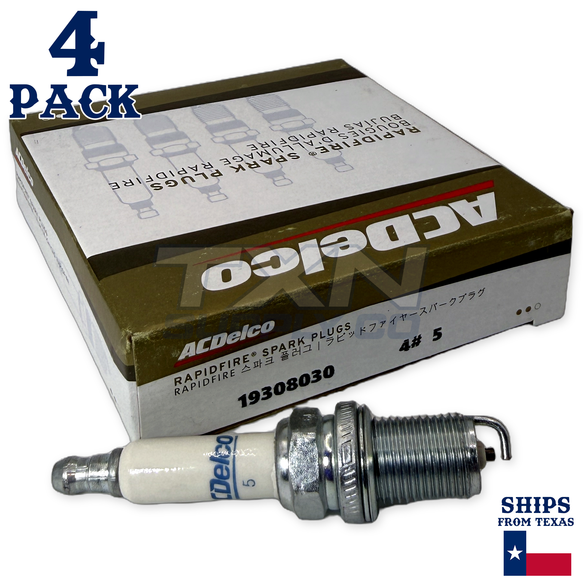 4 Pack ACDelco Platinum Spark Plugs 1994-1998 for Ford Laser 1.8L - Image 1