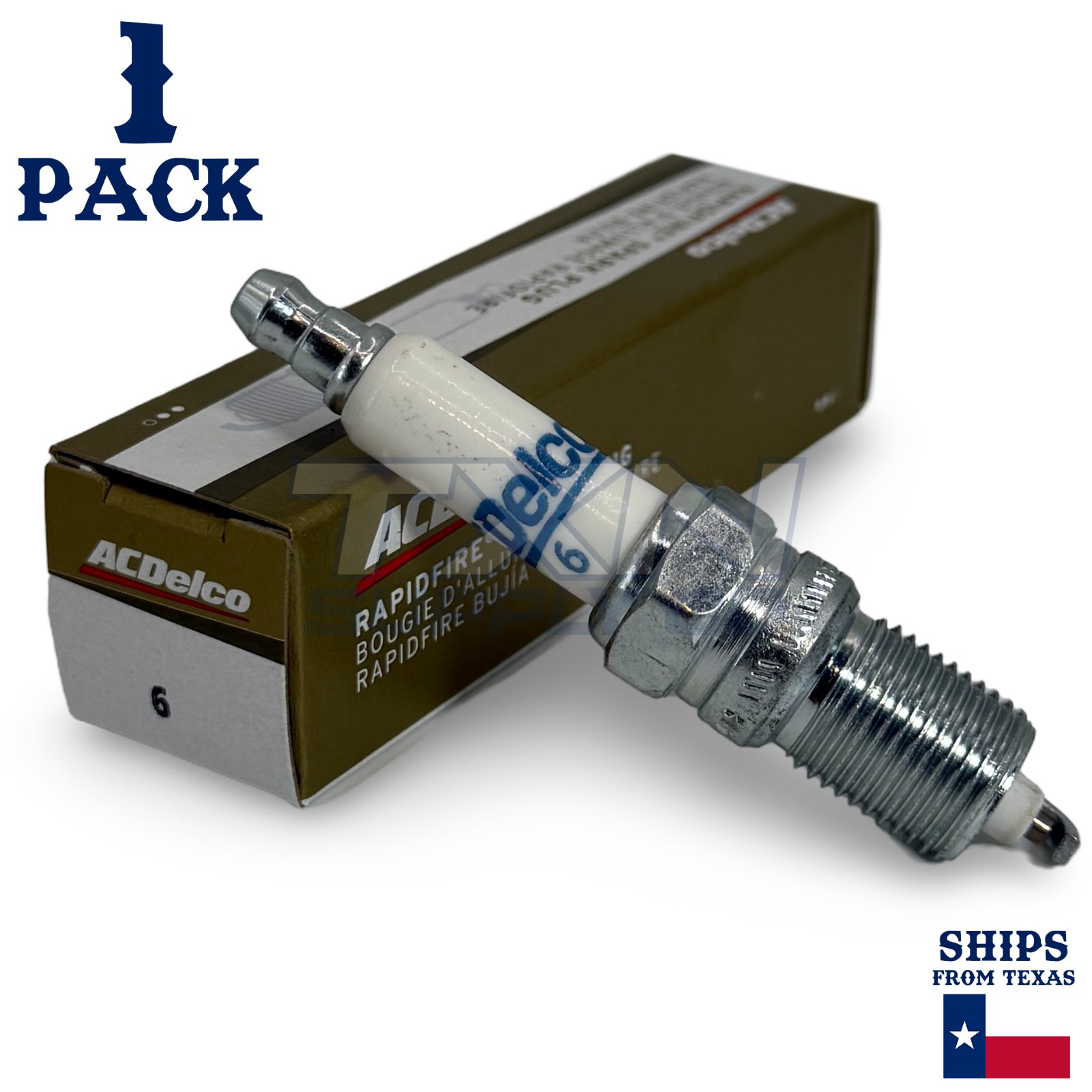 1 Pack GM ACDelco #6 RAPIDFIRE Platinum Spark Plugs - Image 1