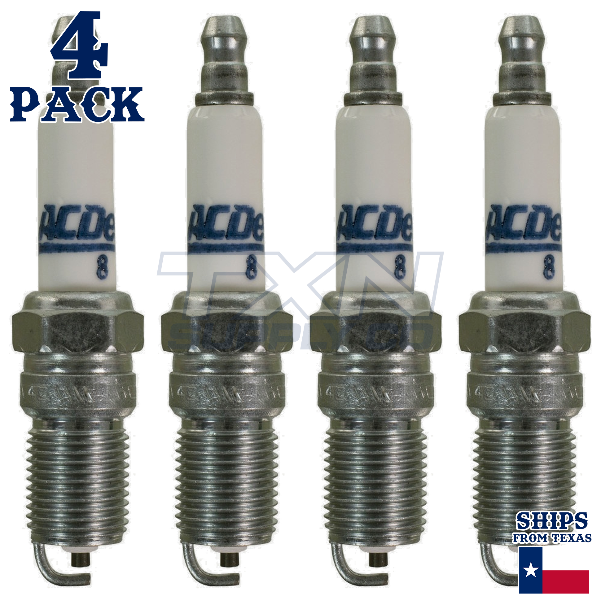 4 Pack GM ACDelco #8 RAPIDFIRE Platinum Spark Plugs - Image 2