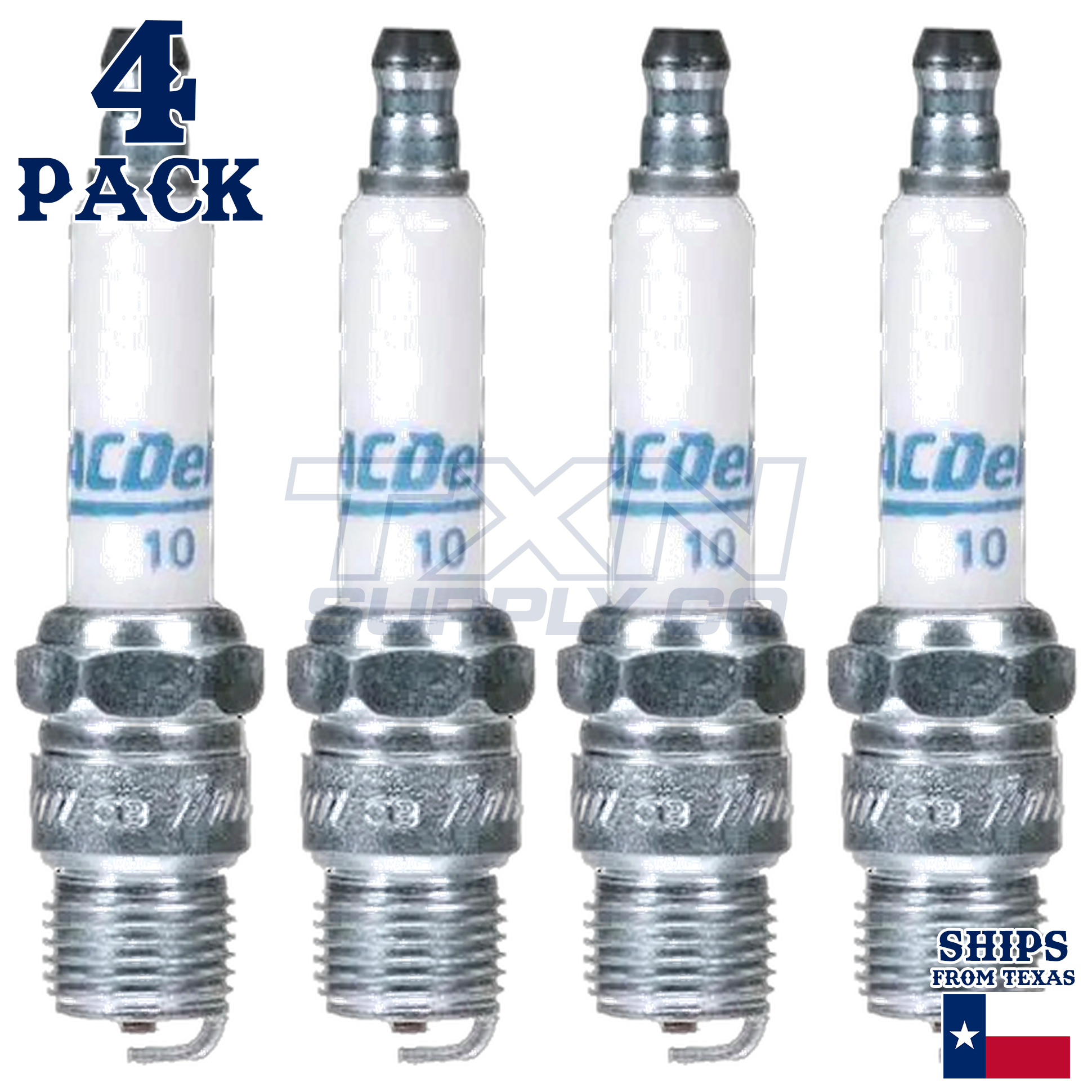 4 Pack GM ACDelco #10 RAPIDFIRE Platinum Spark Plugs 19298364 - Image 1
