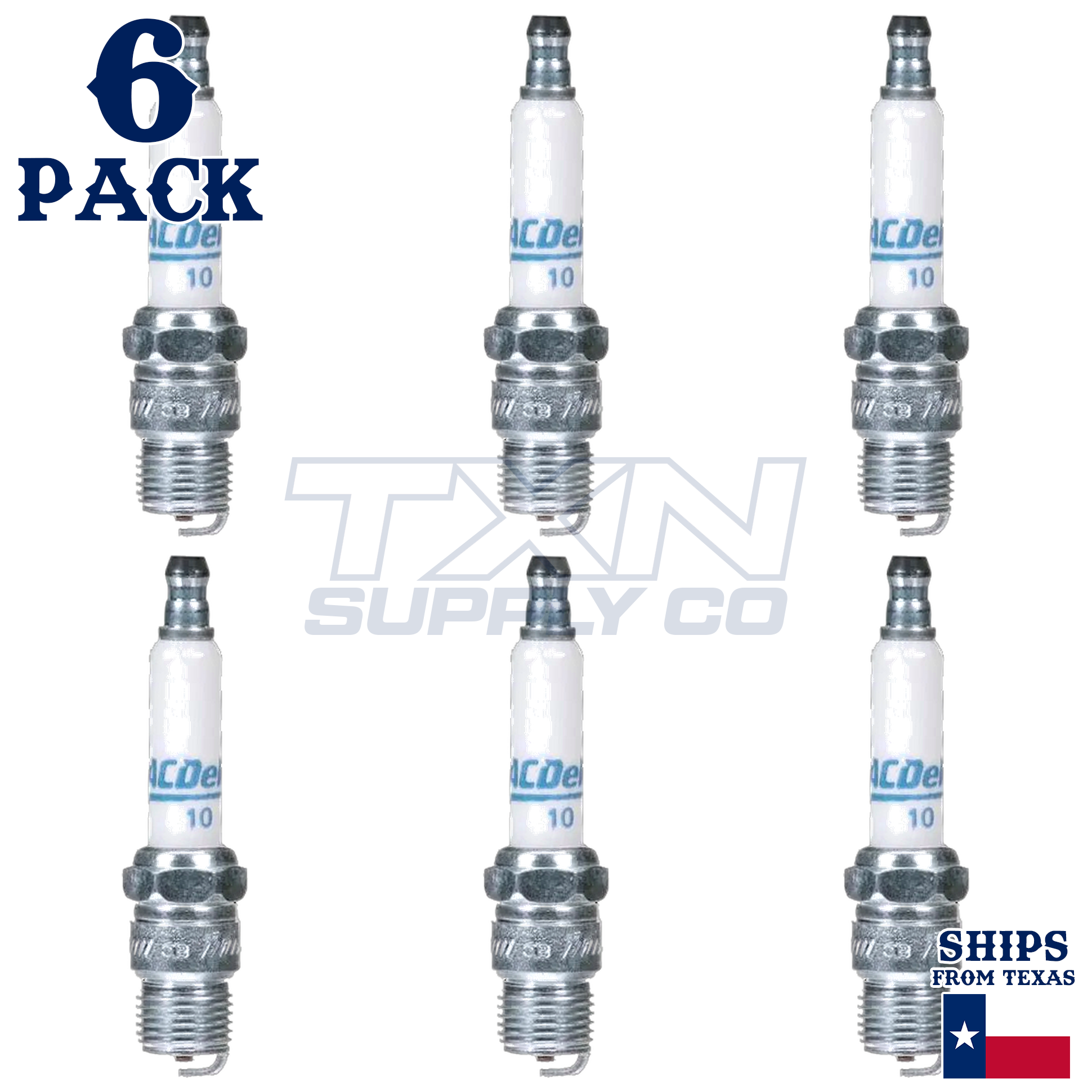 1970-1974 Chevrolet Blazer 4.1L ACDelco Spark Plugs - 6 Pack
