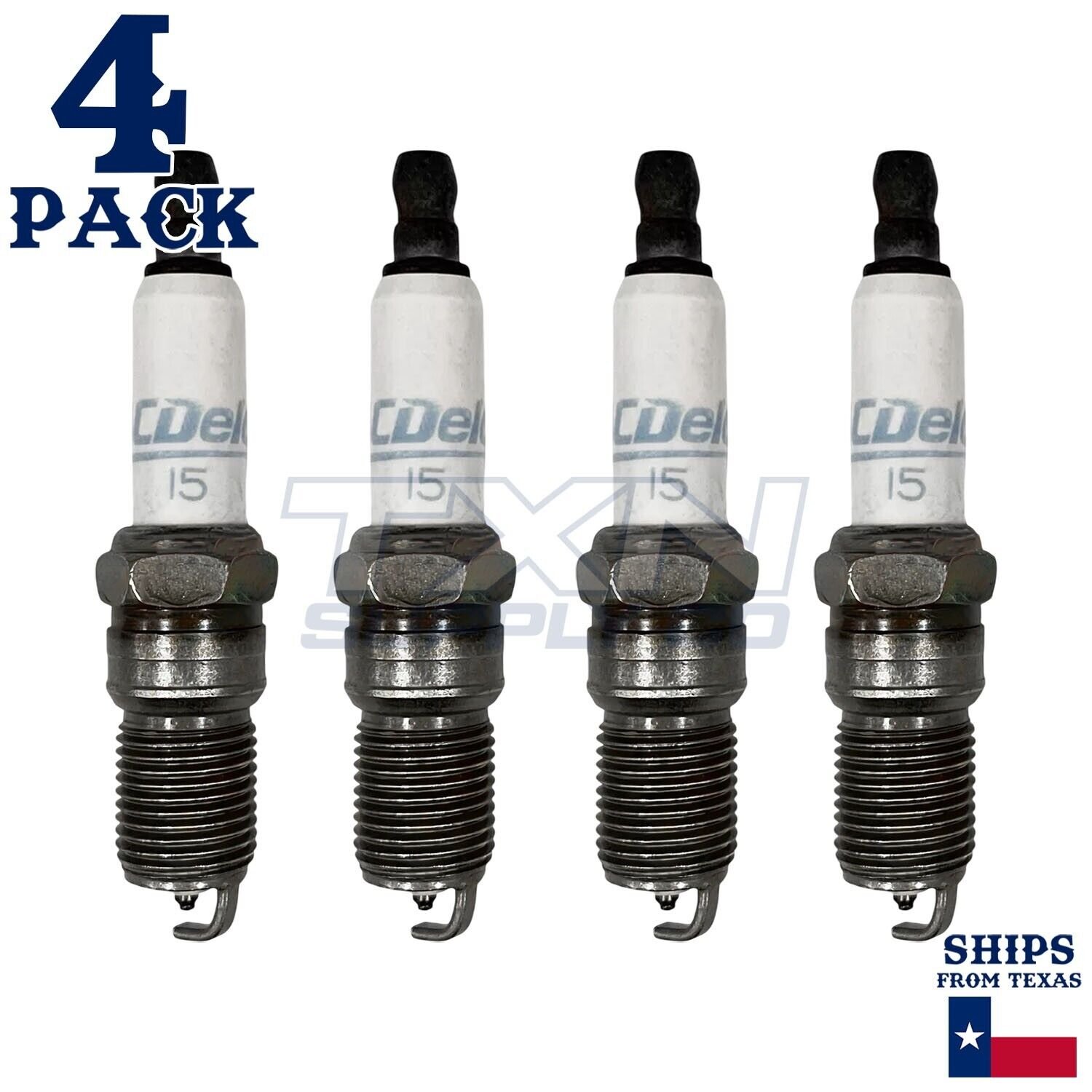 4 Pack GM ACDelco #15 RAPIDFIRE Platinum Spark Plugs