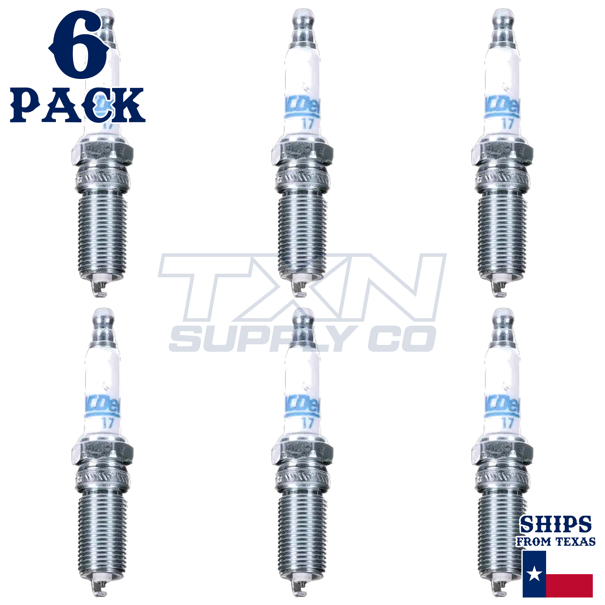 2004-2006 Buick Rendezvous 3.6L ACDelco Spark Plugs - 6 Pack - Image 1