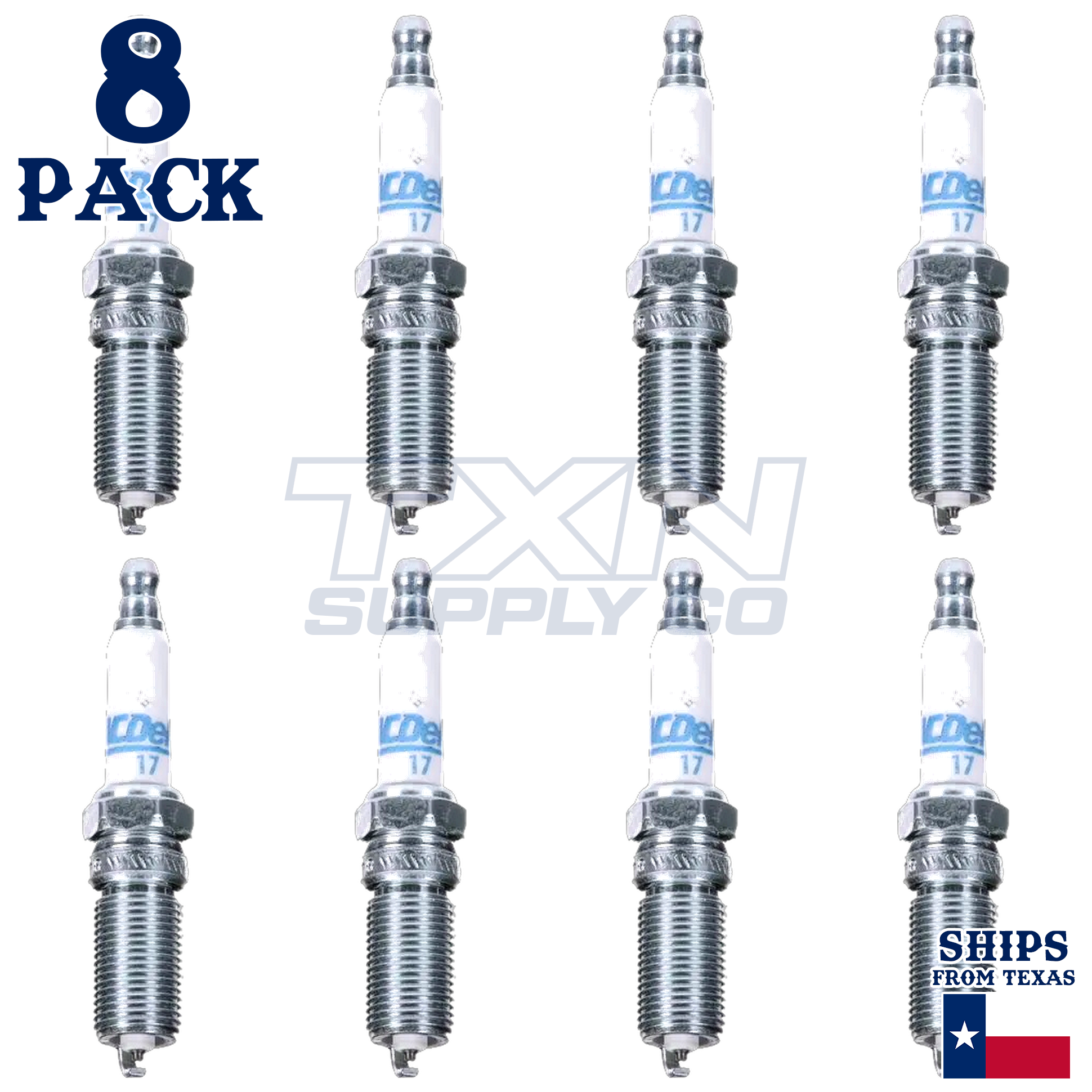 8 Pack GM ACDelco #17 RAPIDFIRE Platinum Spark Plugs - Image 1