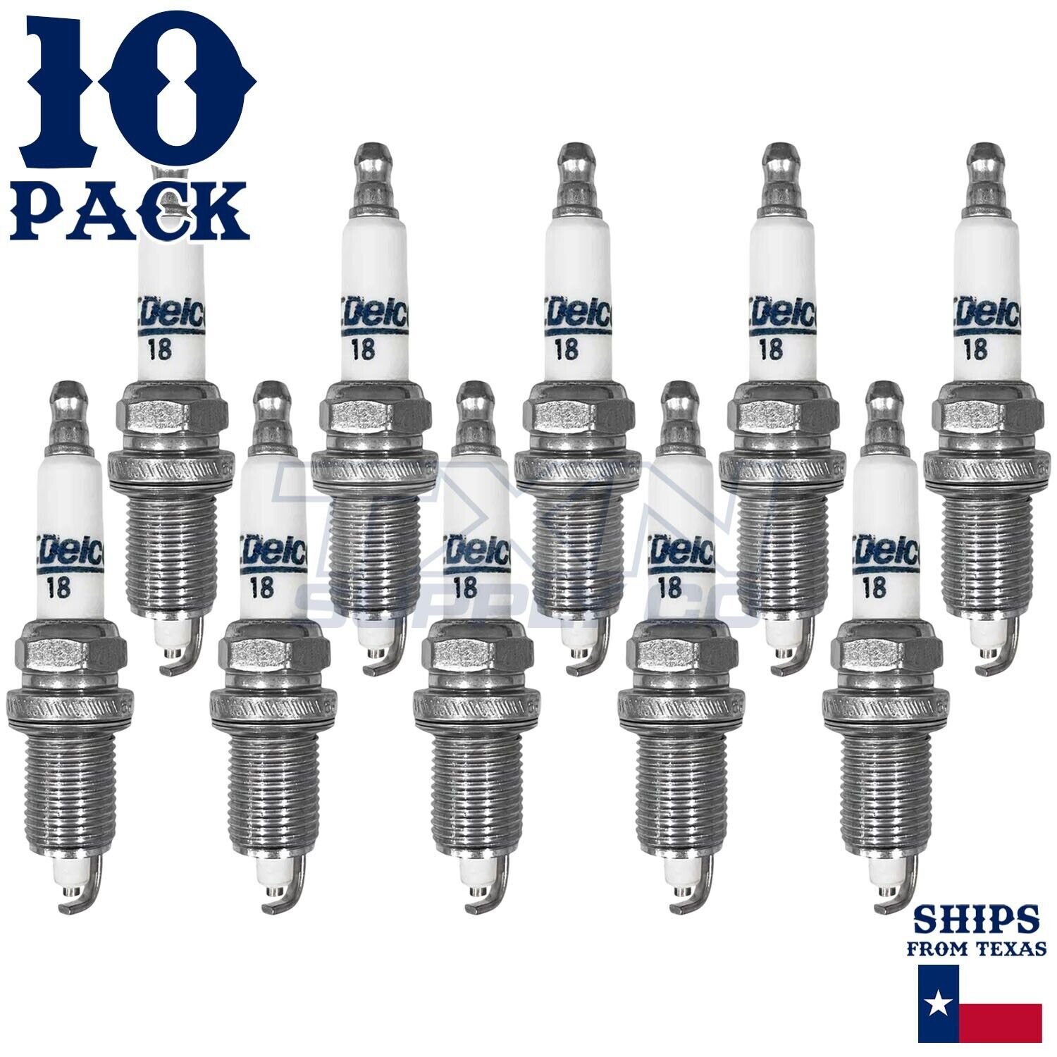 10 Pack GM ACDelco #18 RAPIDFIRE Platinum Spark Plugs