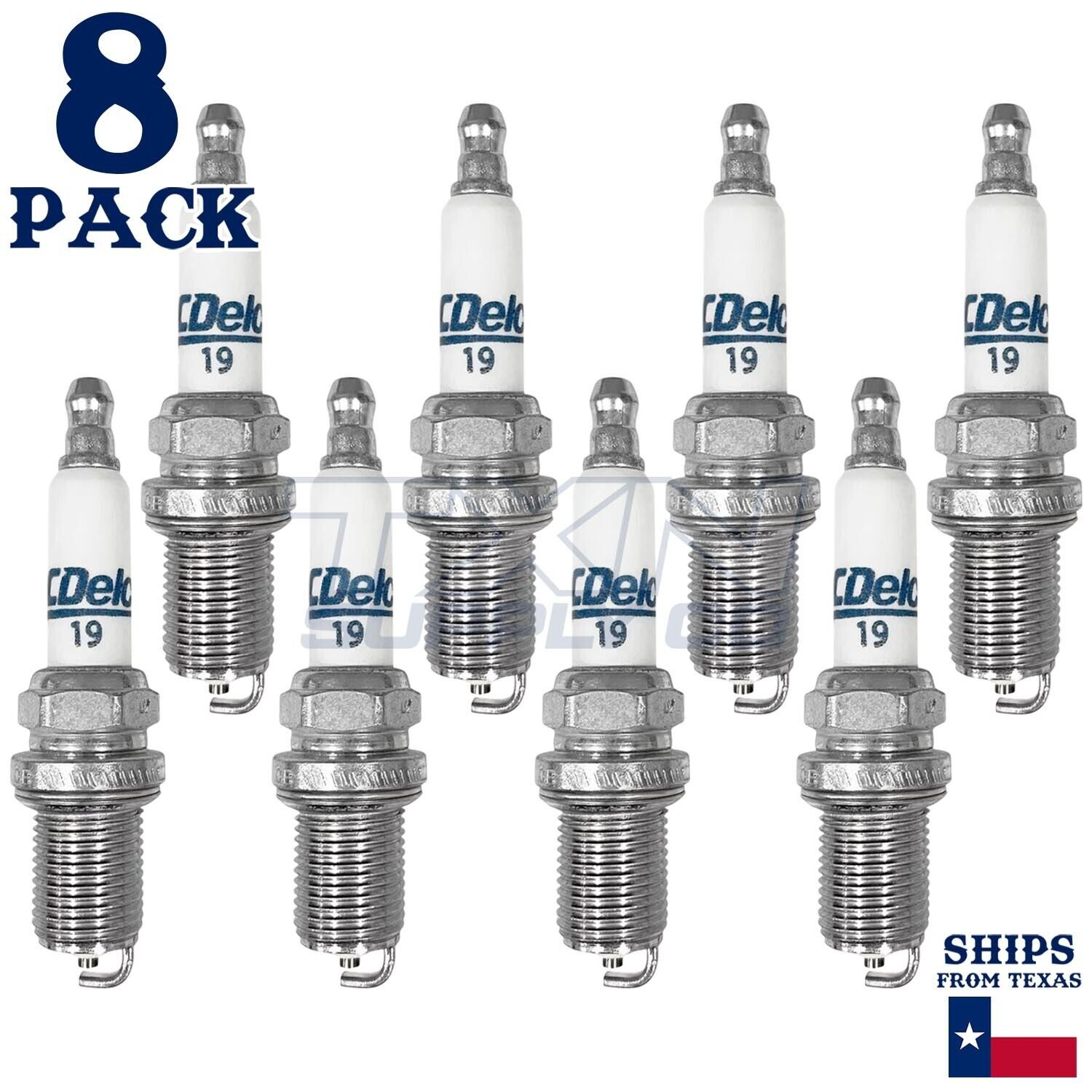 8 Pack GM ACDelco #19 RAPIDFIRE Platinum Spark Plugs