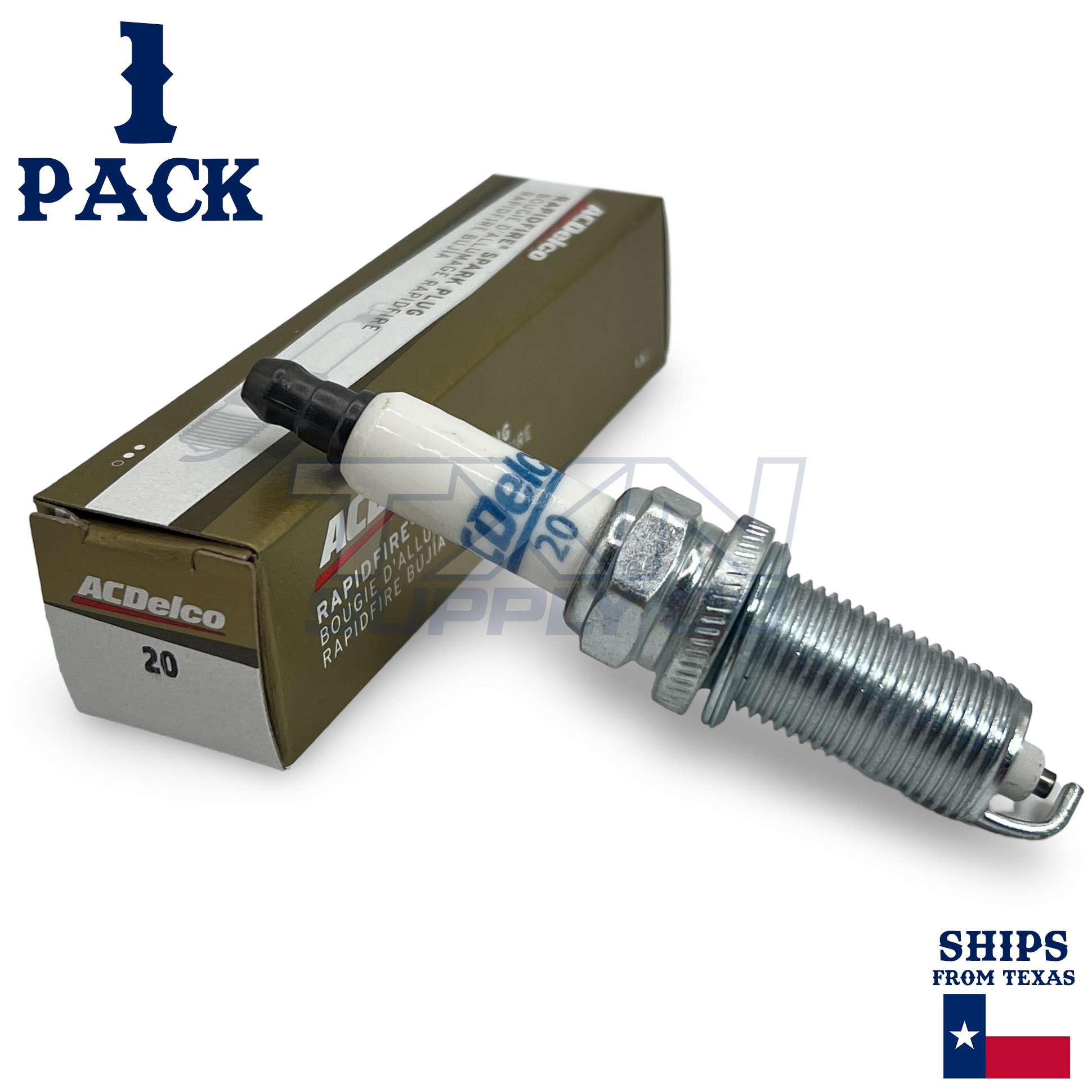 1 Pack GM ACDelco #20 RAPIDFIRE Platinum Spark Plug 19323045 - Image 1