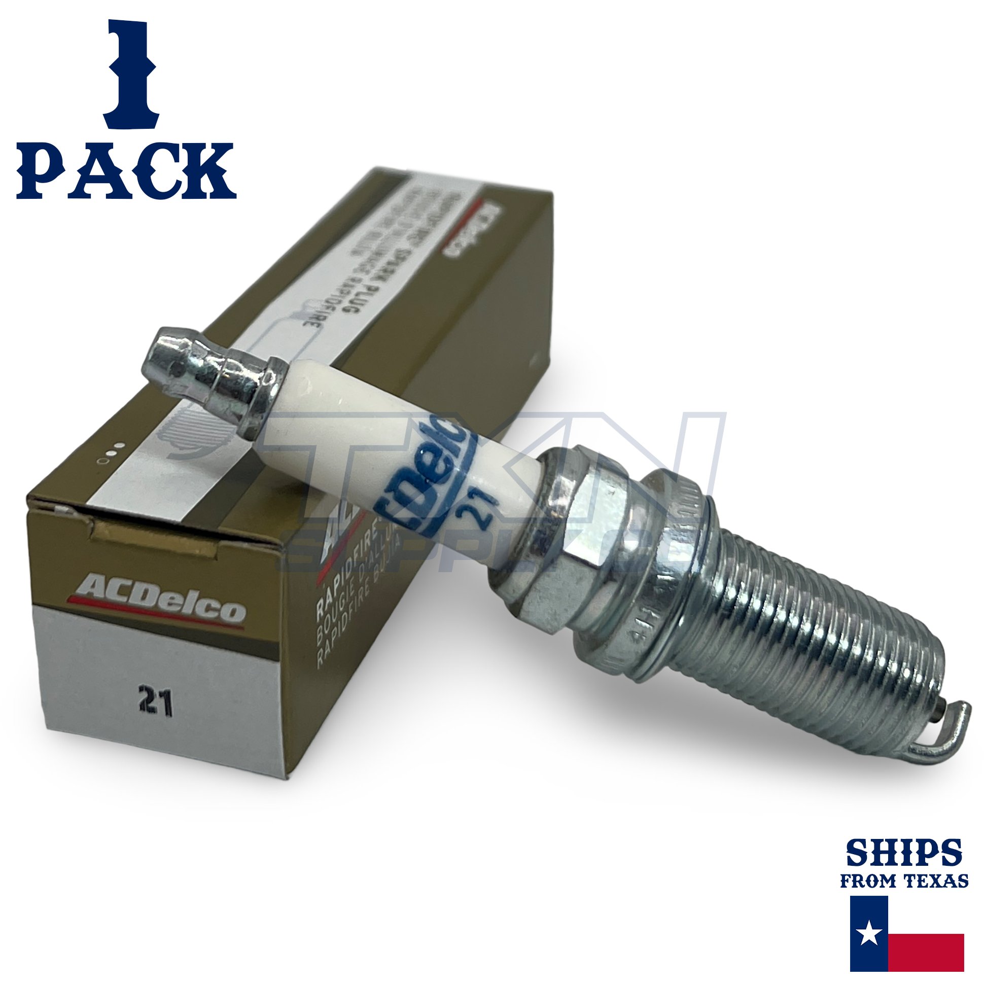 1 Pack GM ACDelco #21 RAPIDFIRE Platinum Spark Plugs - Image 1