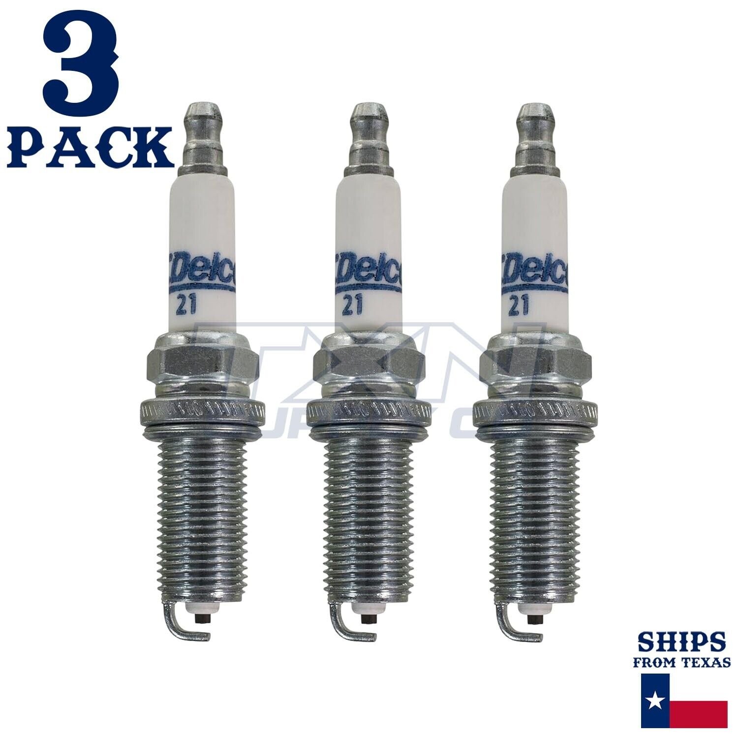 3 Pack GM ACDelco #21 RAPIDFIRE Platinum Spark Plugs