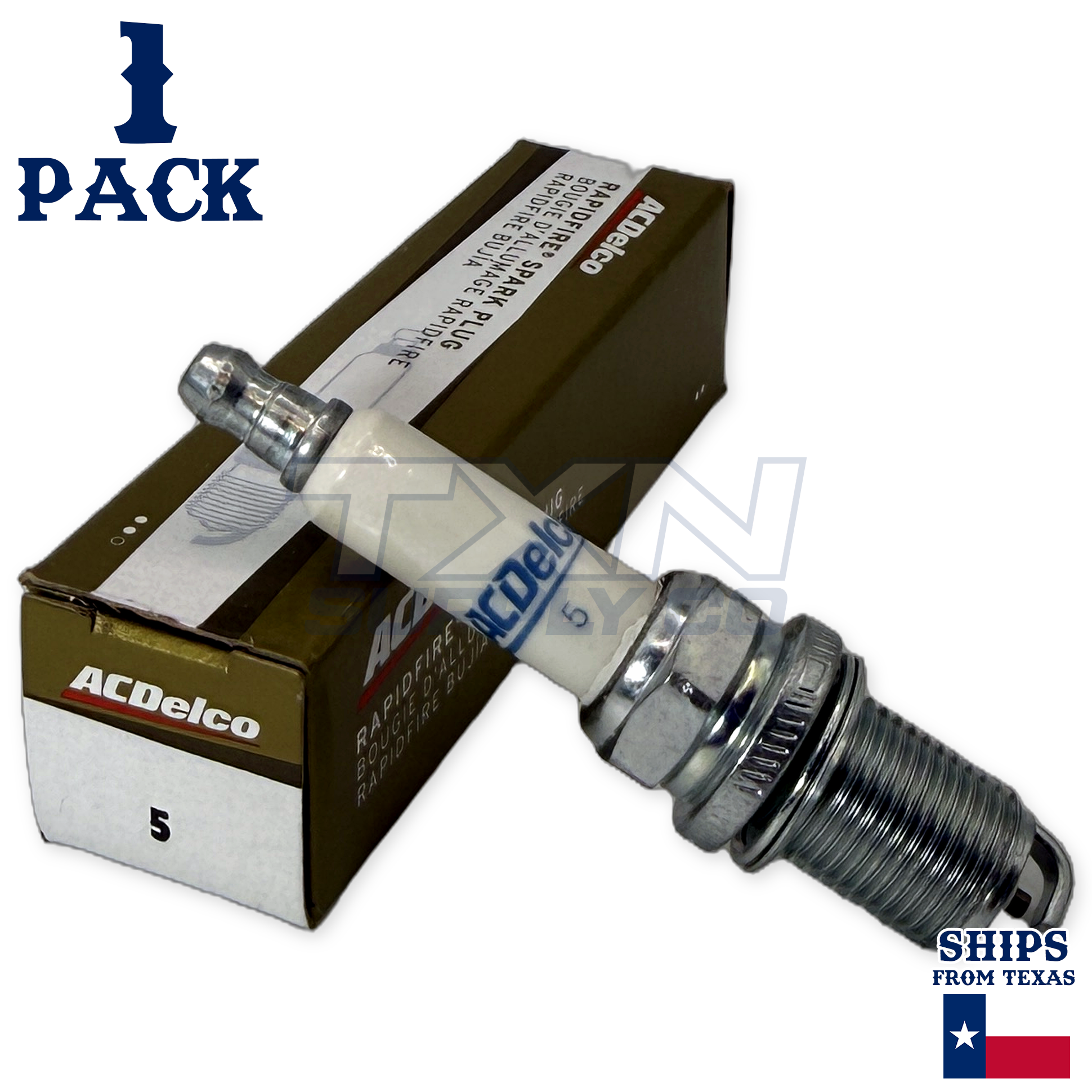 1 Pack GM ACDelco #5 RAPIDFIRE Platinum Spark Plug 19308030 - Image 1