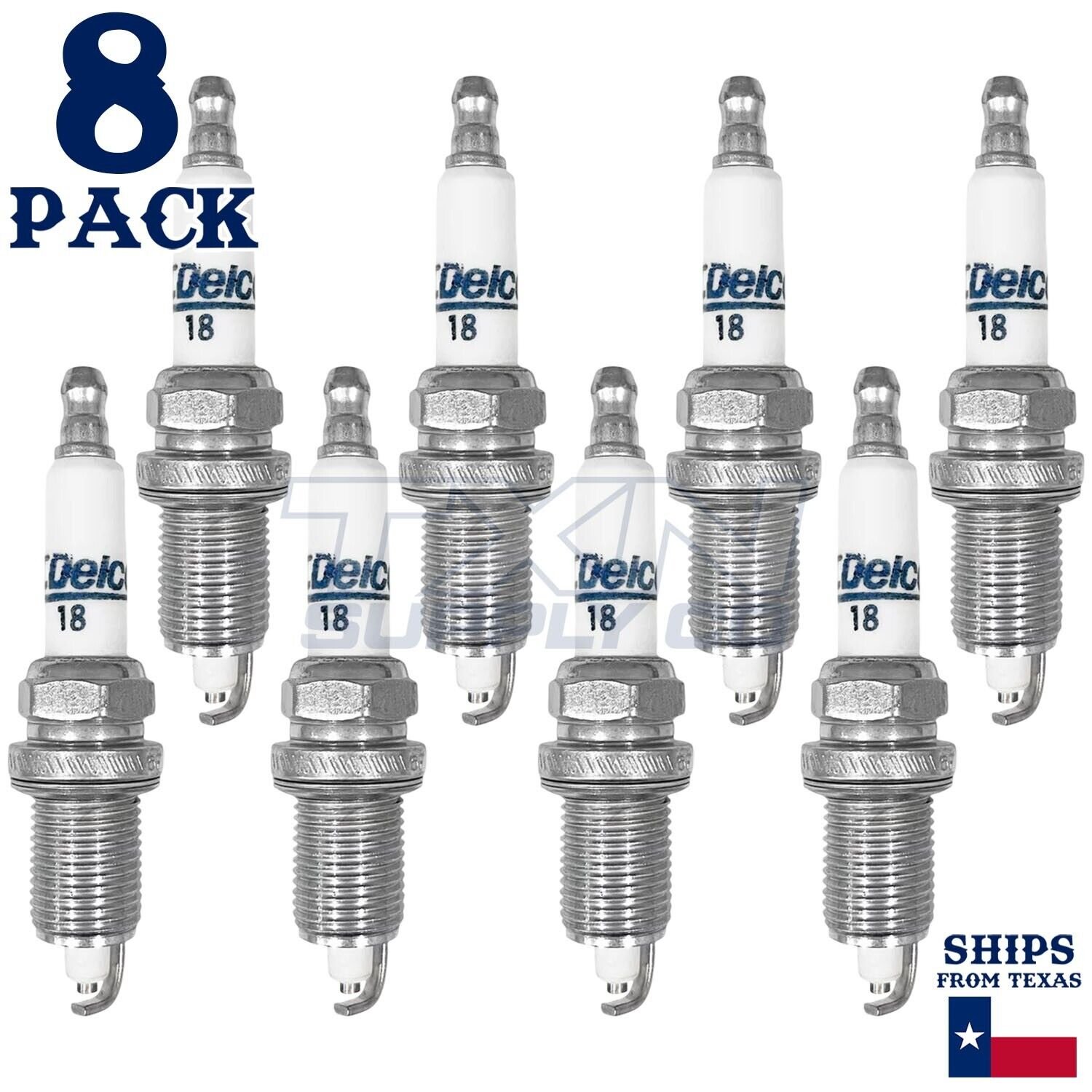8 Pack GM ACDelco #18 RAPIDFIRE Platinum Spark Plugs