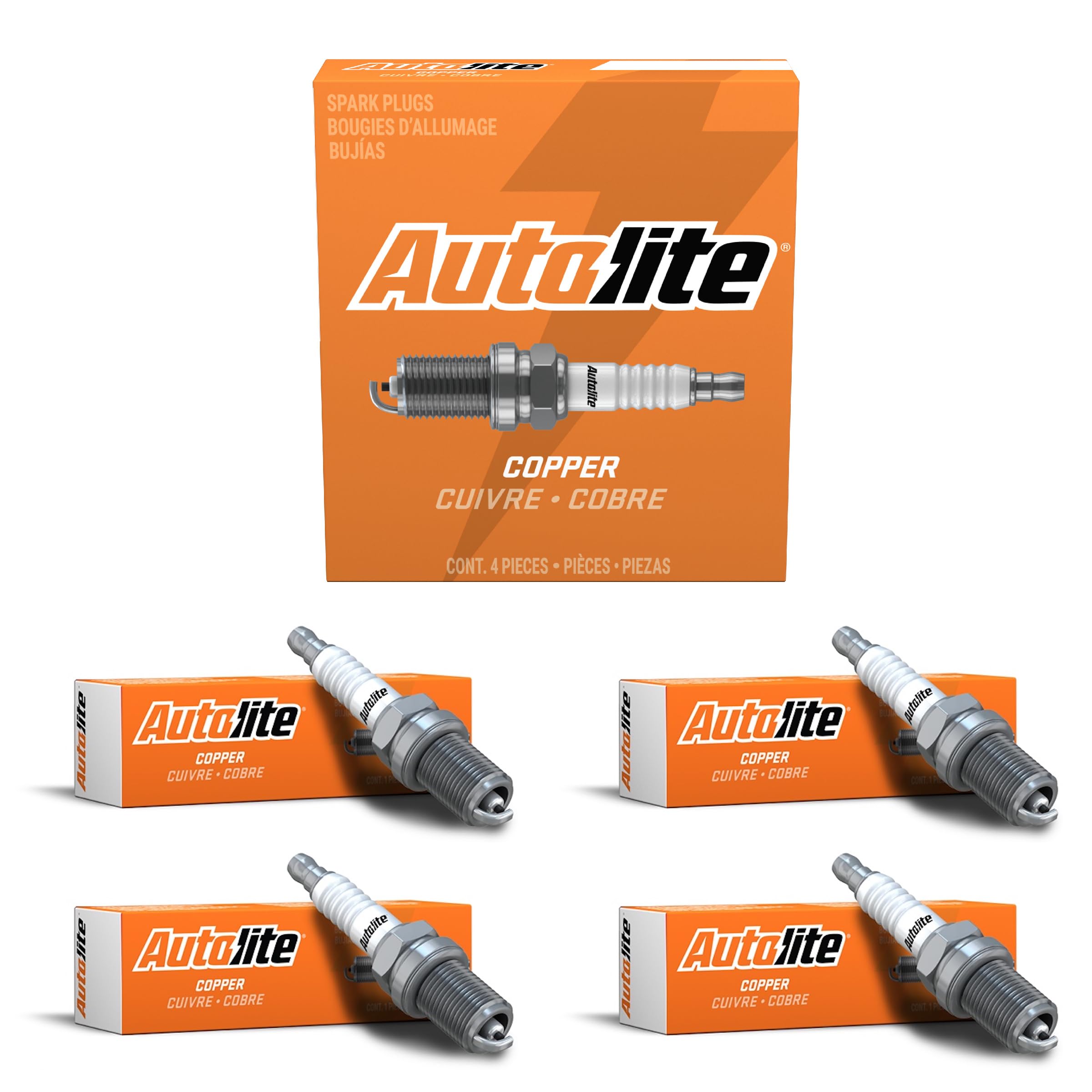 Autolite 25 Copper Core Spark Plugs - 4 Pack
