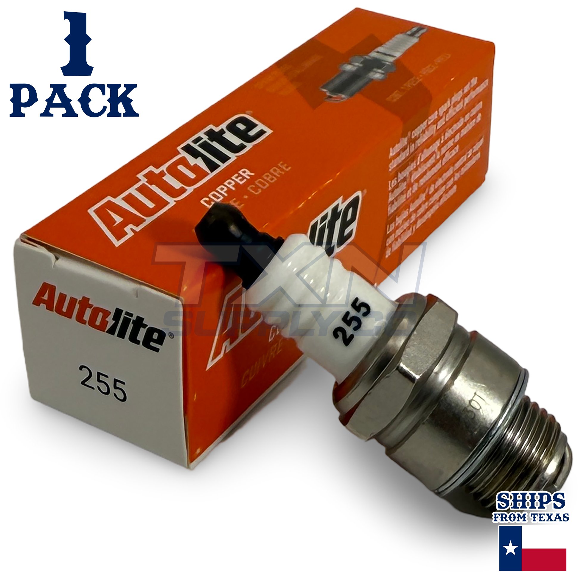 Autolite 255 Copper Core Spark Plugs - 1 Pack - Image 1