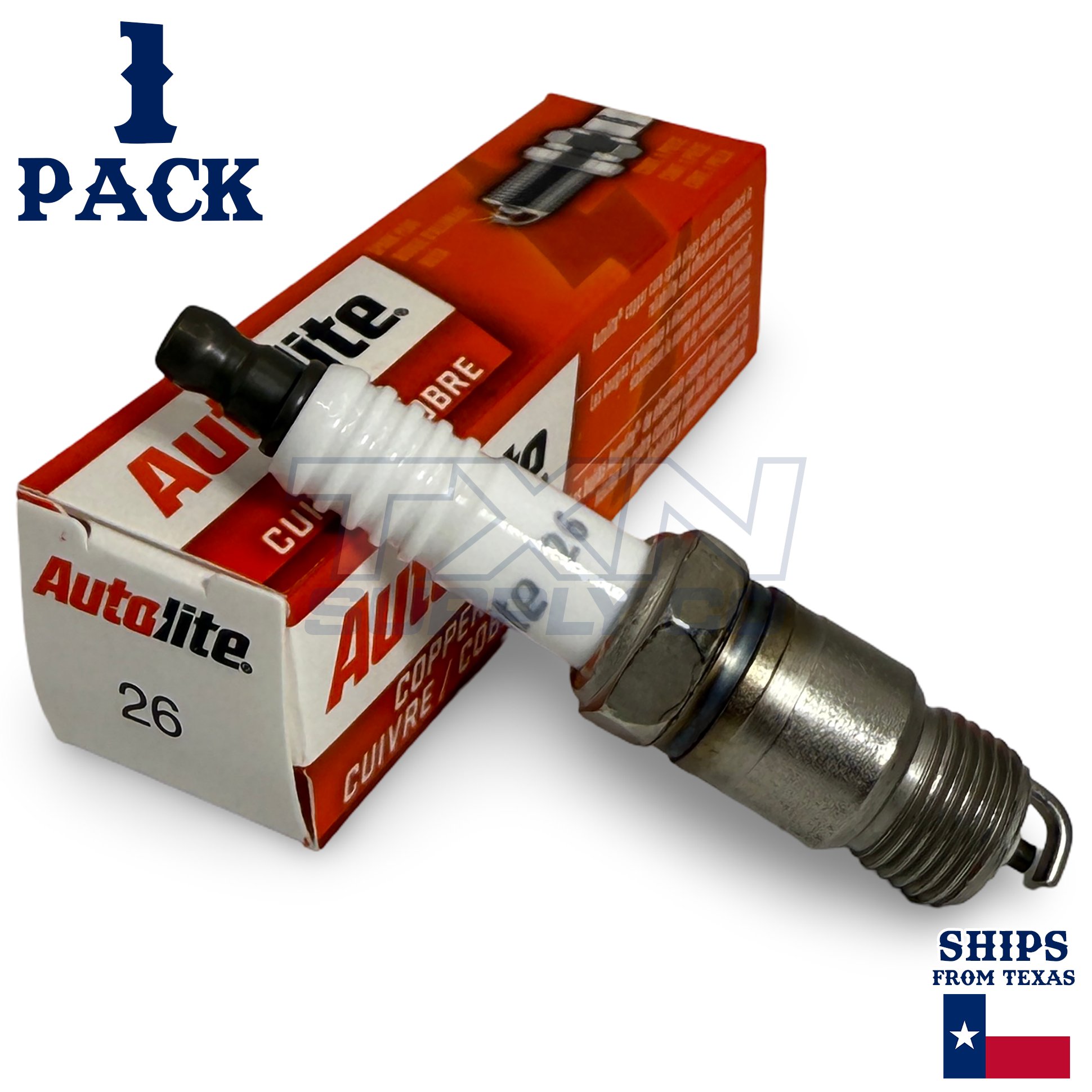 1 Pack Autolite 26 Copper Core Spark Plug
