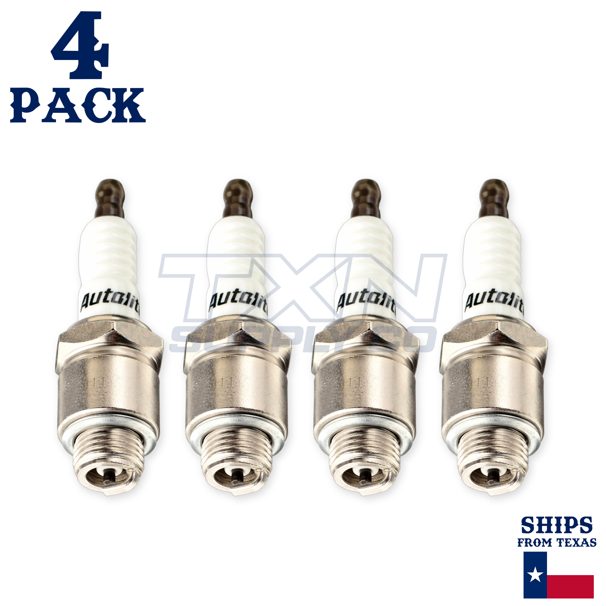 4 Pack Autolite 295 Copper Core Spark Plugs - Image 1