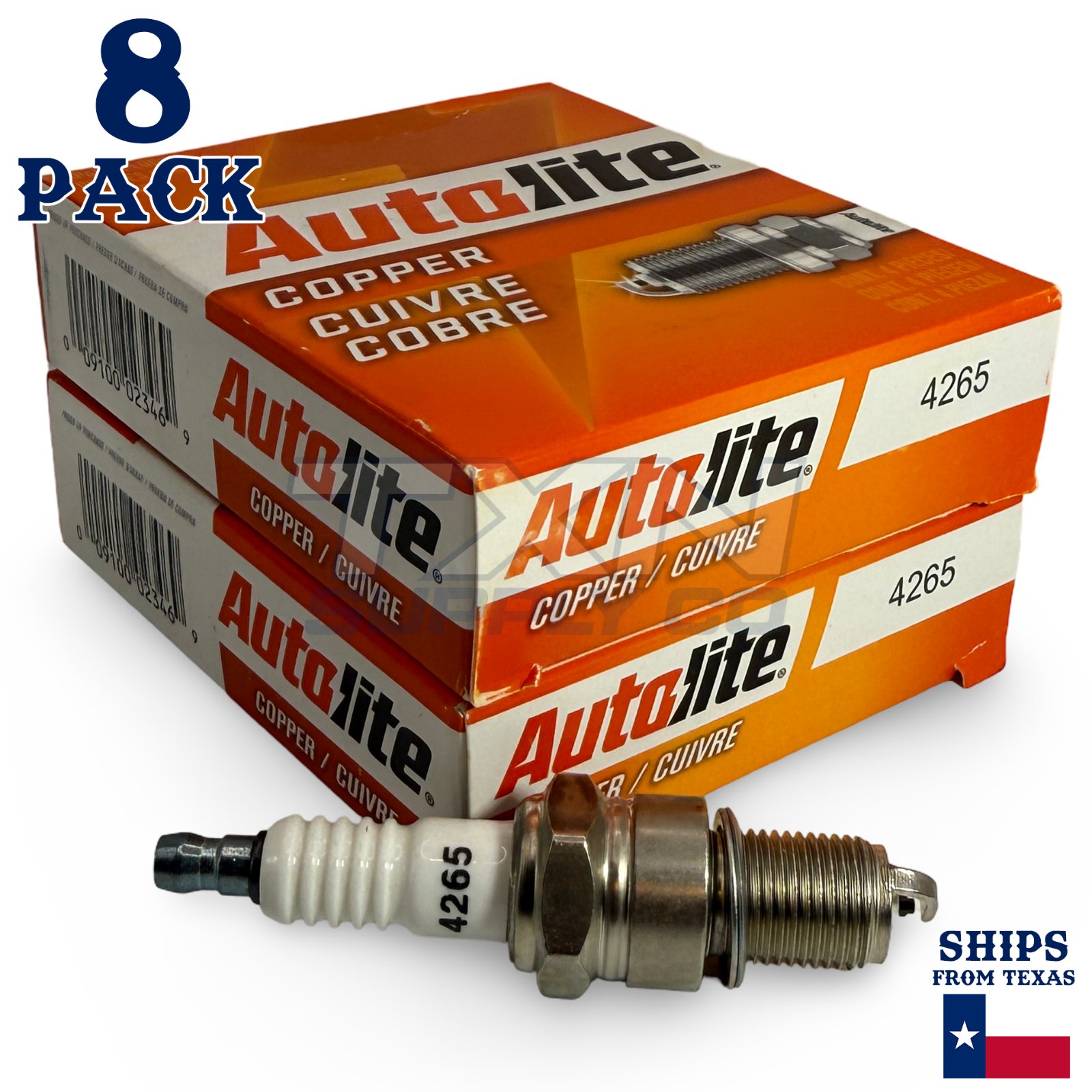 Autolite 4265 Copper Core Spark Plugs - 8 Pack
