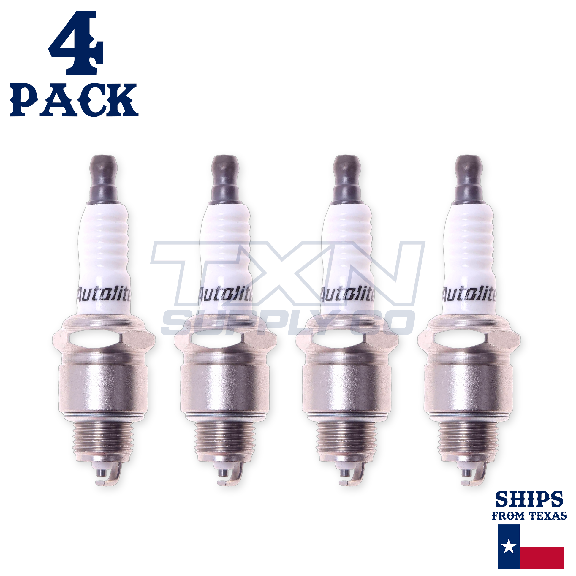 4 Pack Autolite 437 Copper Core Spark Plugs - Image 2