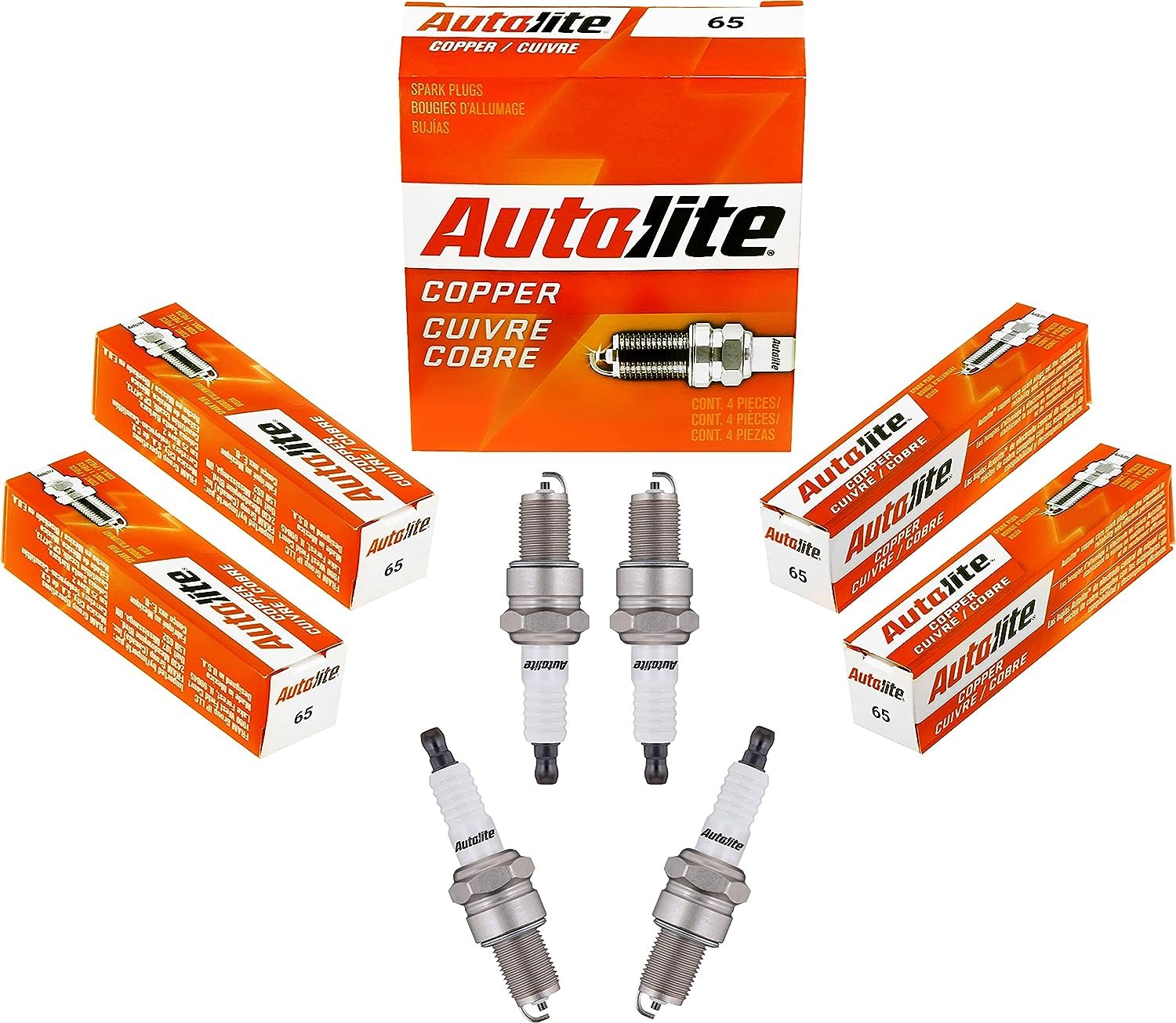 Autolite 65 Copper Core Spark Plugs - 4 Pack - Image 2
