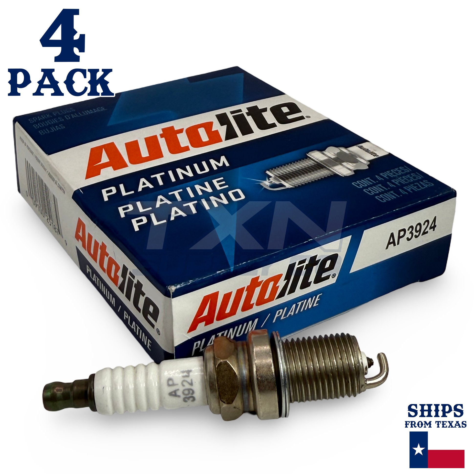 4 Pack Autolite AP3924 Platinum Spark Plugs