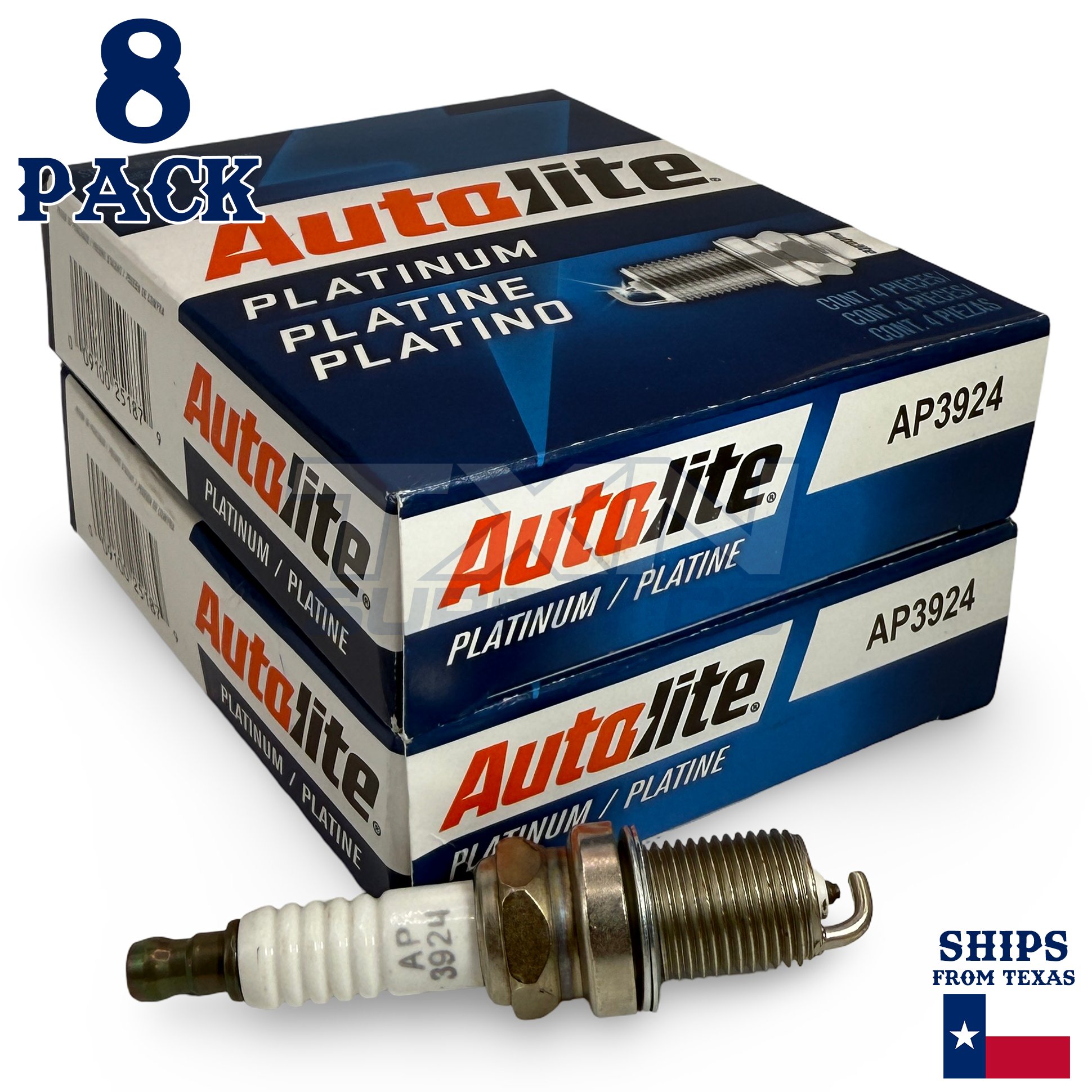 8 Pack Autolite AP3924 Platinum Spark Plugs
