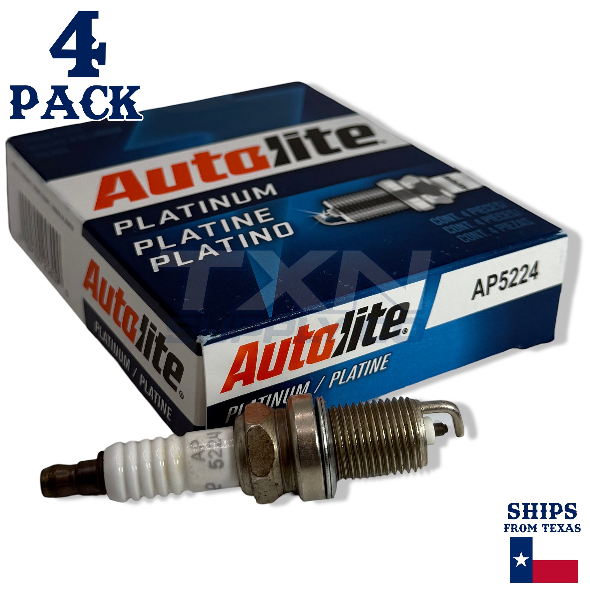 4 Pack Autolite AP5224 Platinum Spark Plugs